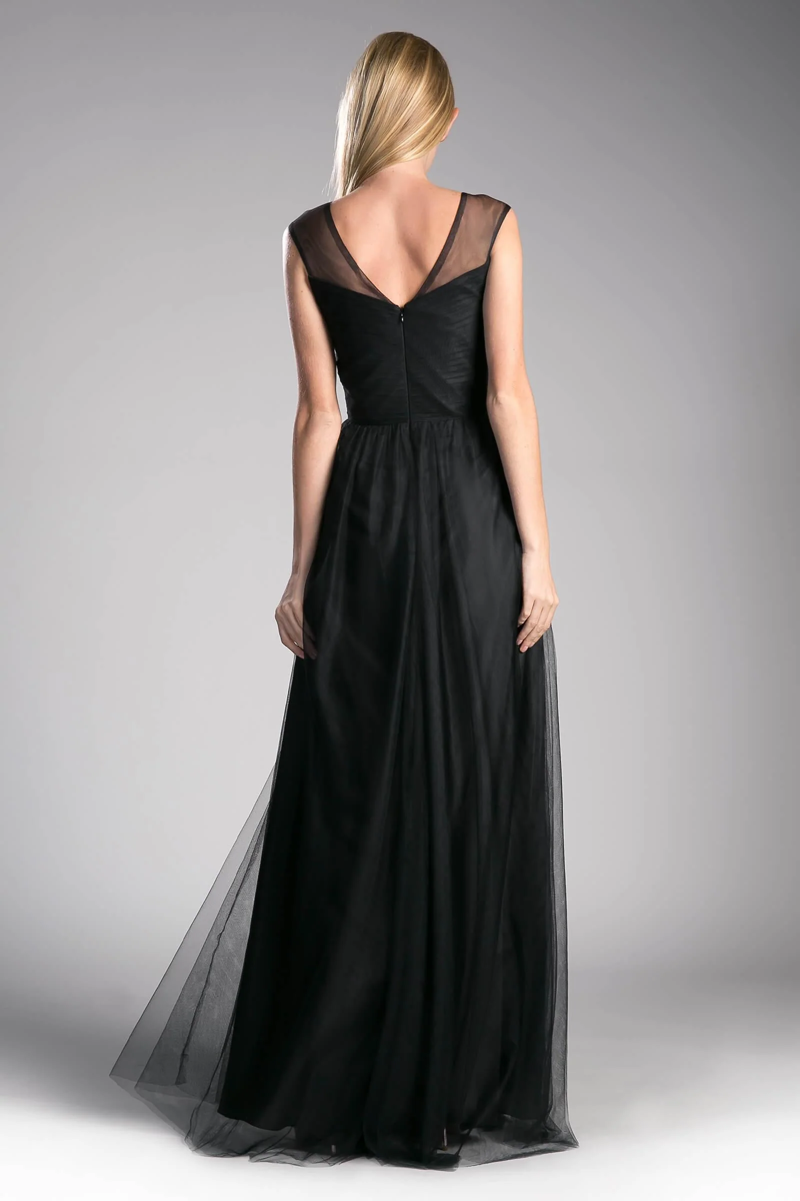 Cinderella Divine ET320 Long V Neck Prom Dress Bridesmaid Gown