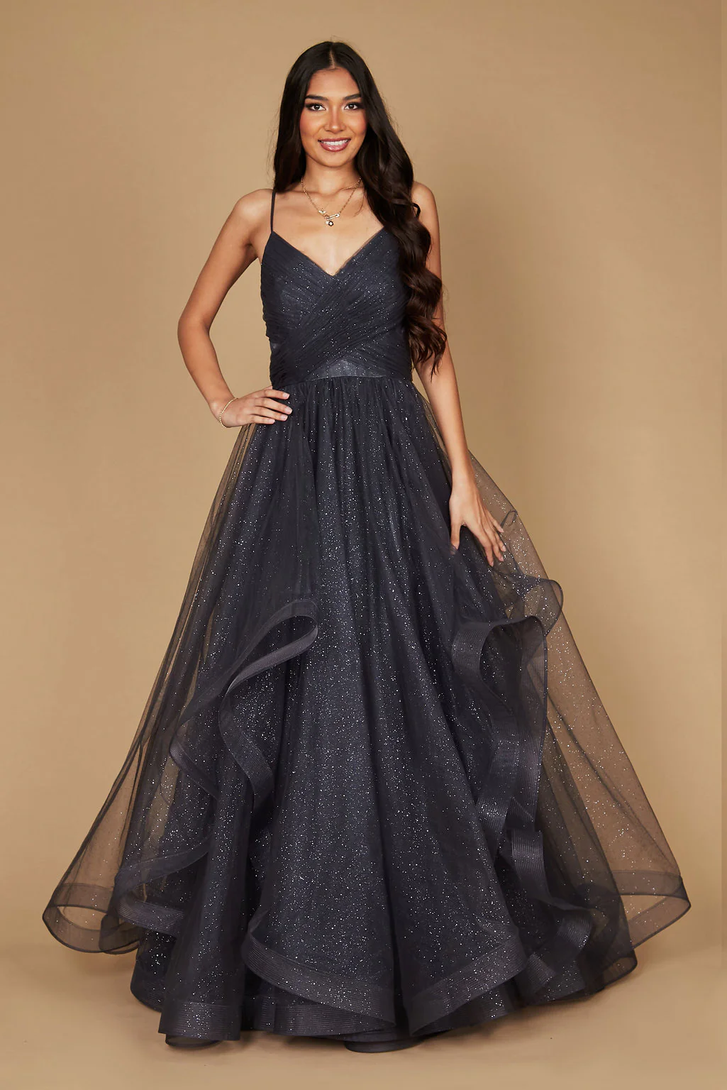 Dylan & Davids Sparkling Long Formal Ball Gown