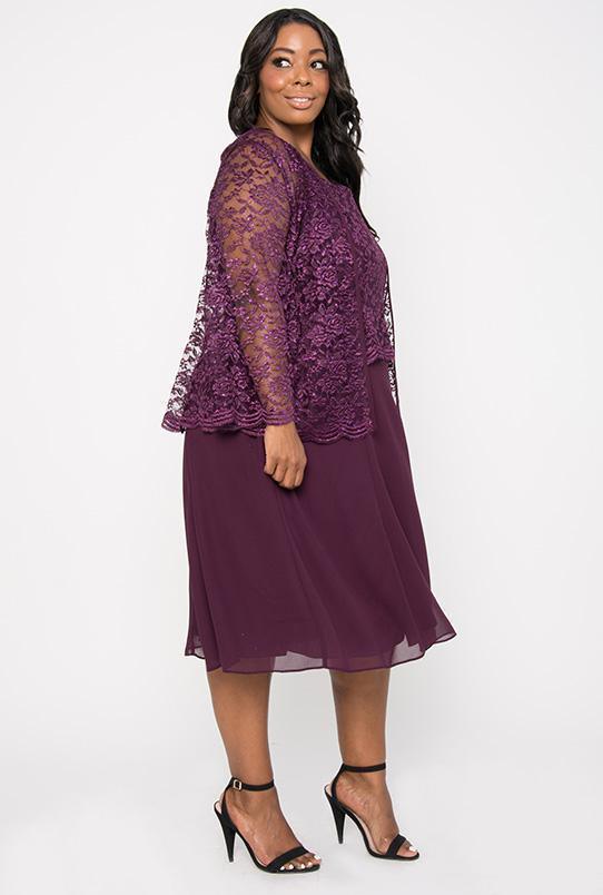 Short Mother Of The Bride Dress With Jacket Sale