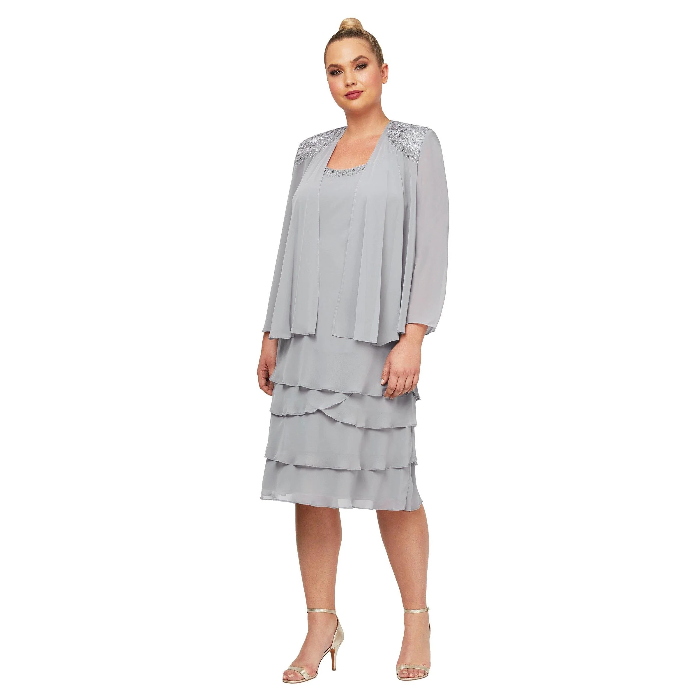 SL Fashions 622372 Short Mother of the Bride Dress