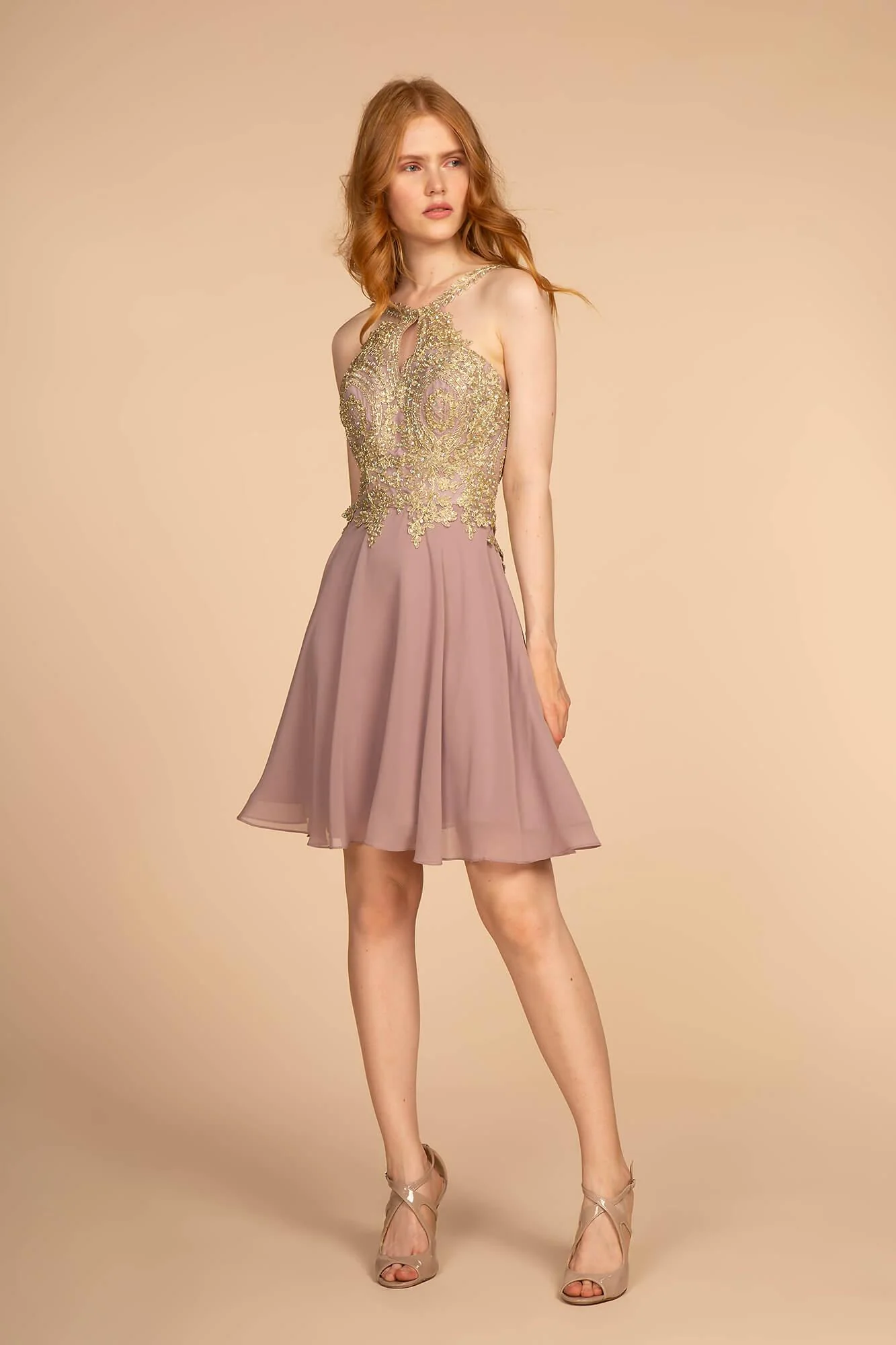 Halter Short Prom Dress Homecoming