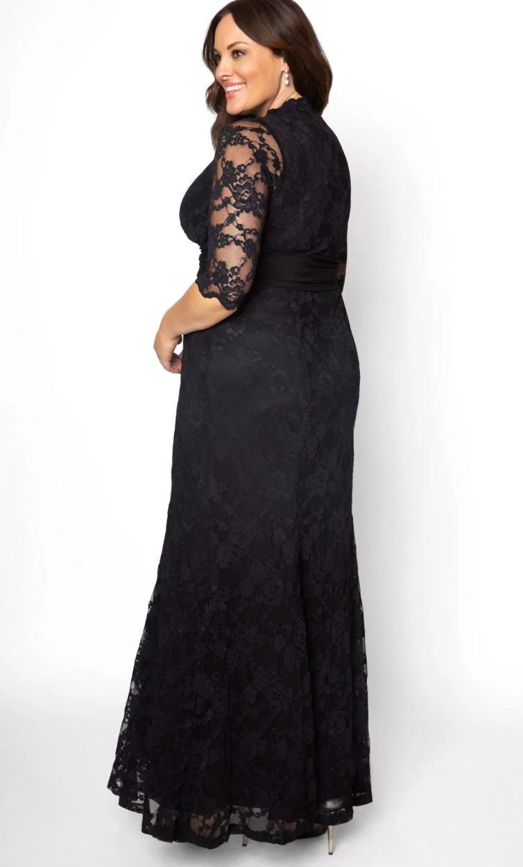 Kiyonna Screen Siren Lace Long Dress