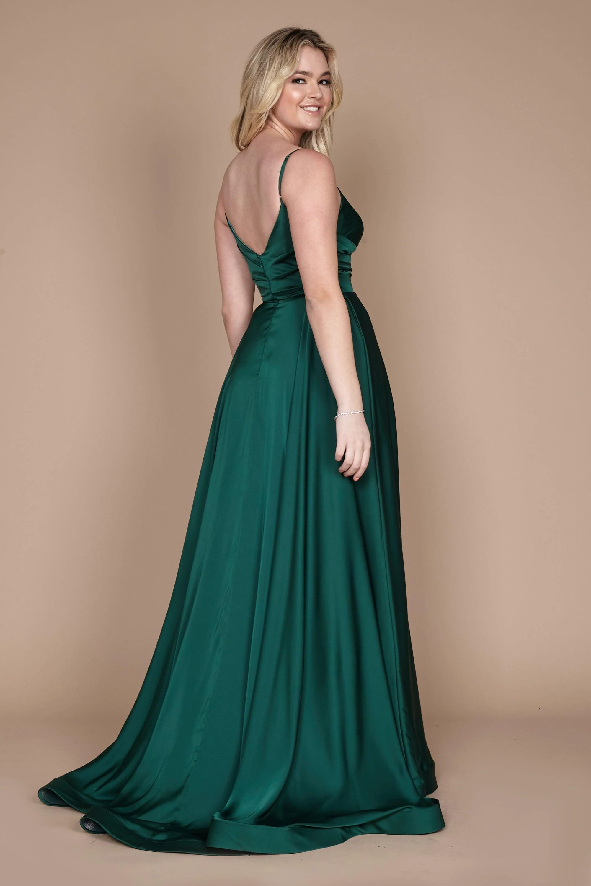 Dylan & Davids Long Spaghetti Strap Prom Formal Gown