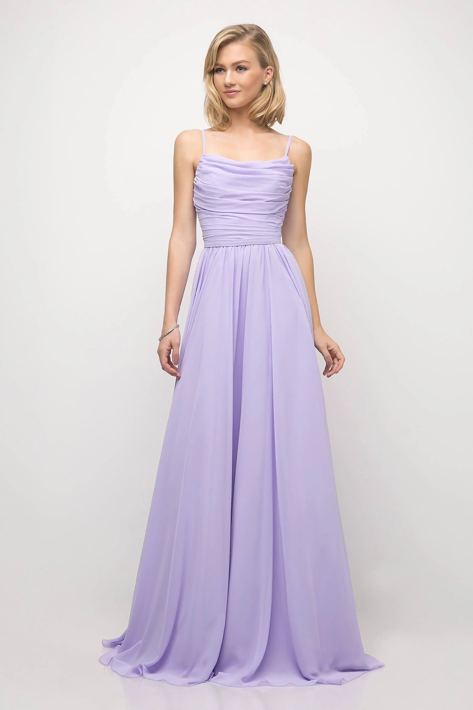 Cinderella Divine UR136 Long Formal Sleeveless Chiffon Prom Gown