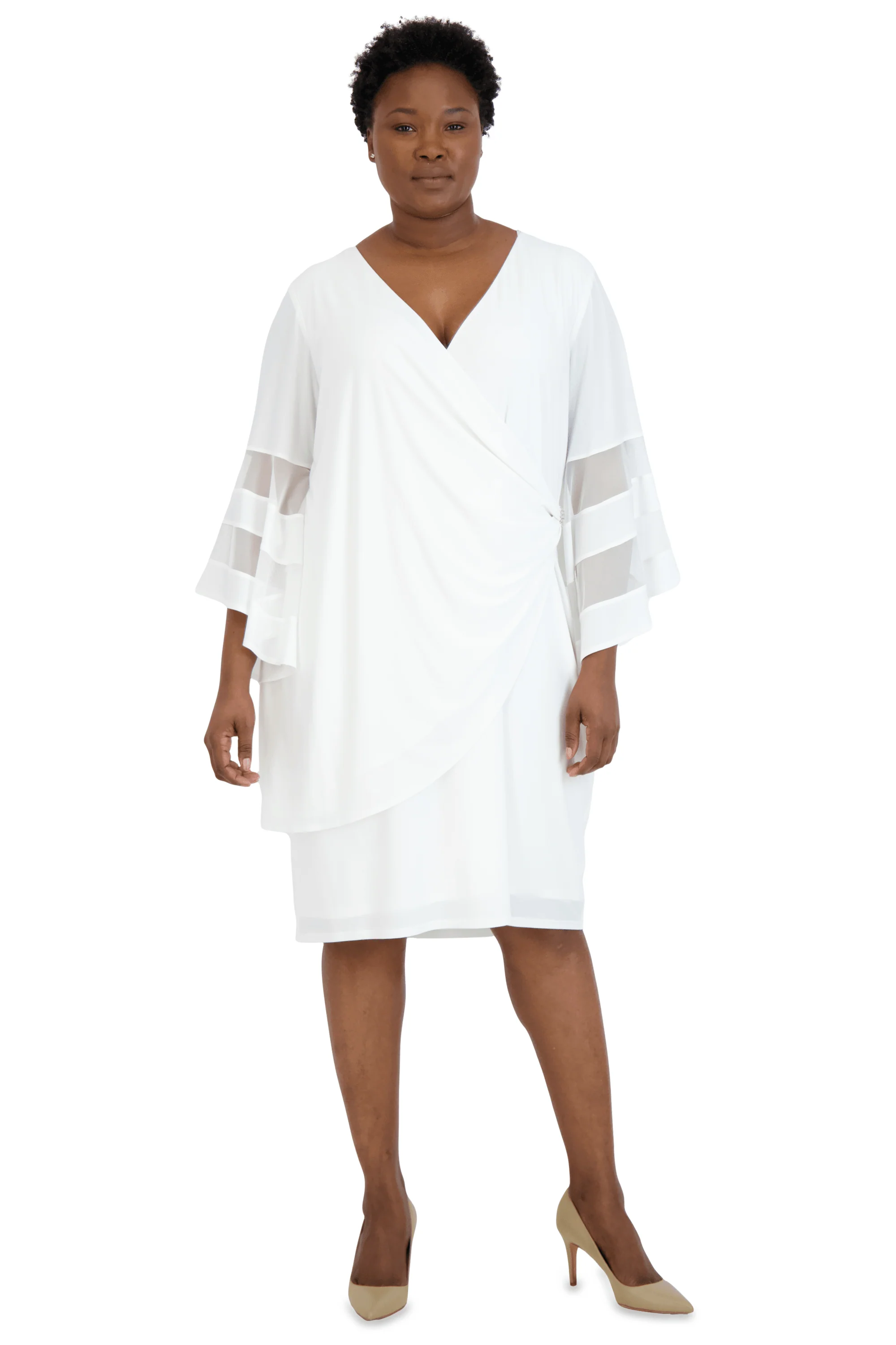 R&M Richards 3561W Short Mother Of The Bride Dress