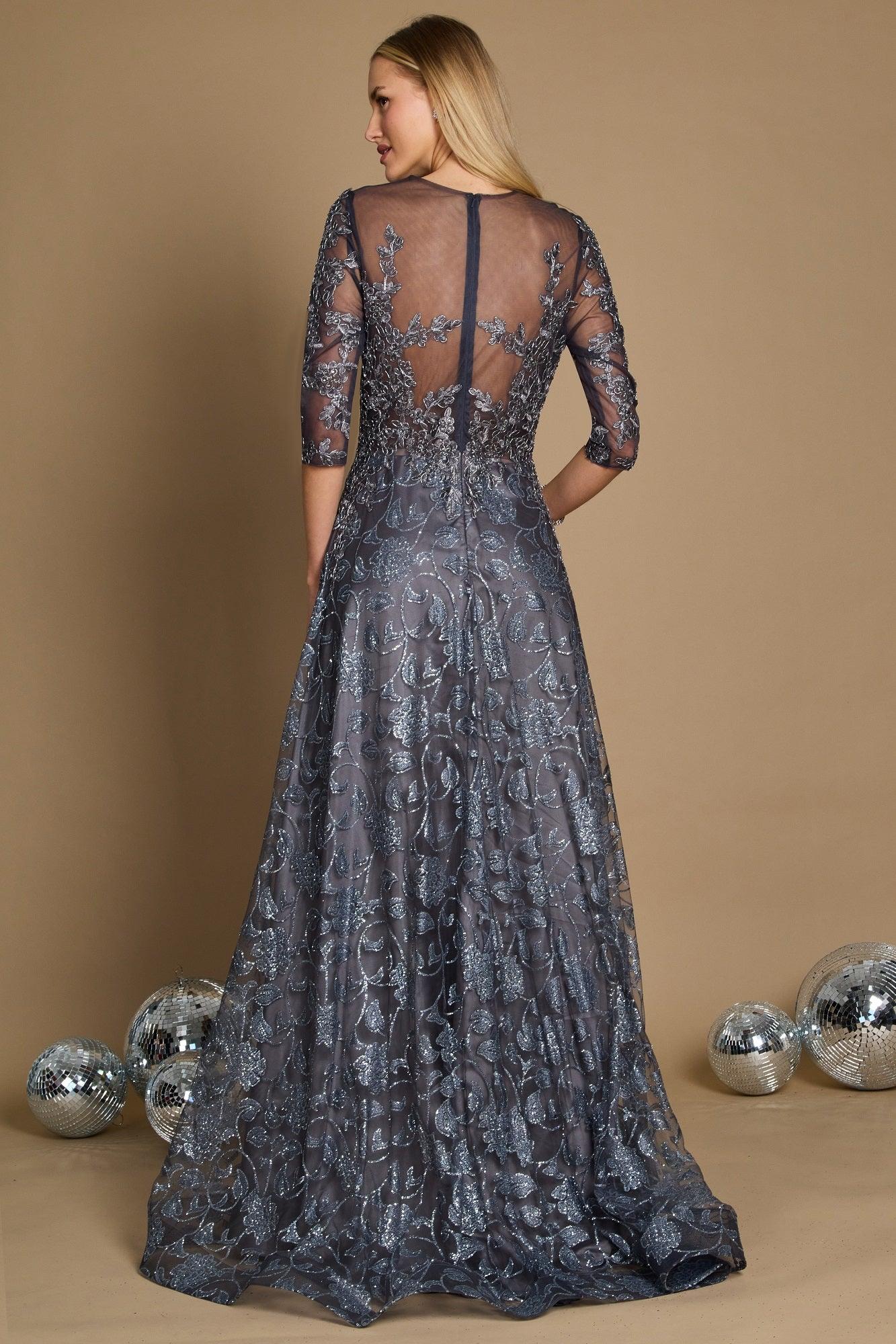 Dylan & Davids Long Formal Lace Evening Dress