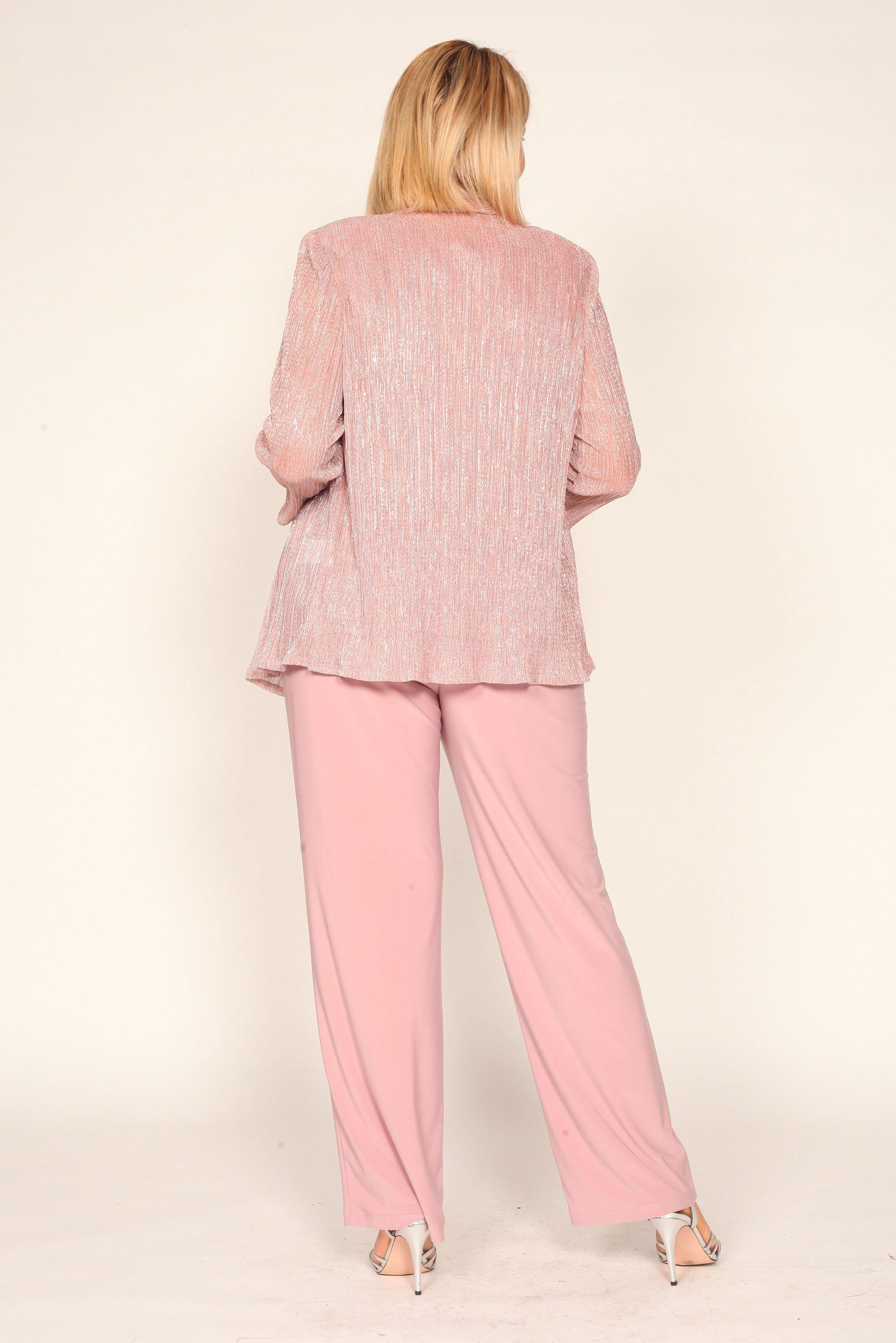 R&M Richards 7171W Long Pan Suit Mother Of The Bride