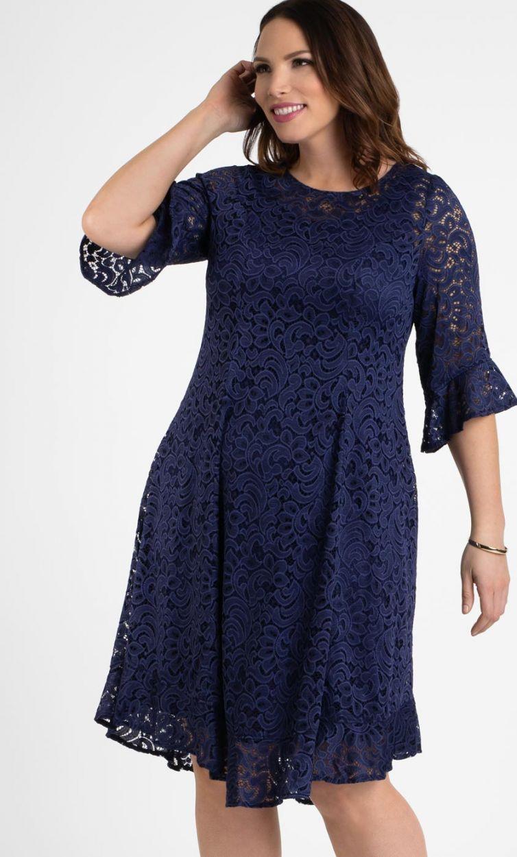 Kiyonna Short Lace Dress Formal Cocktail