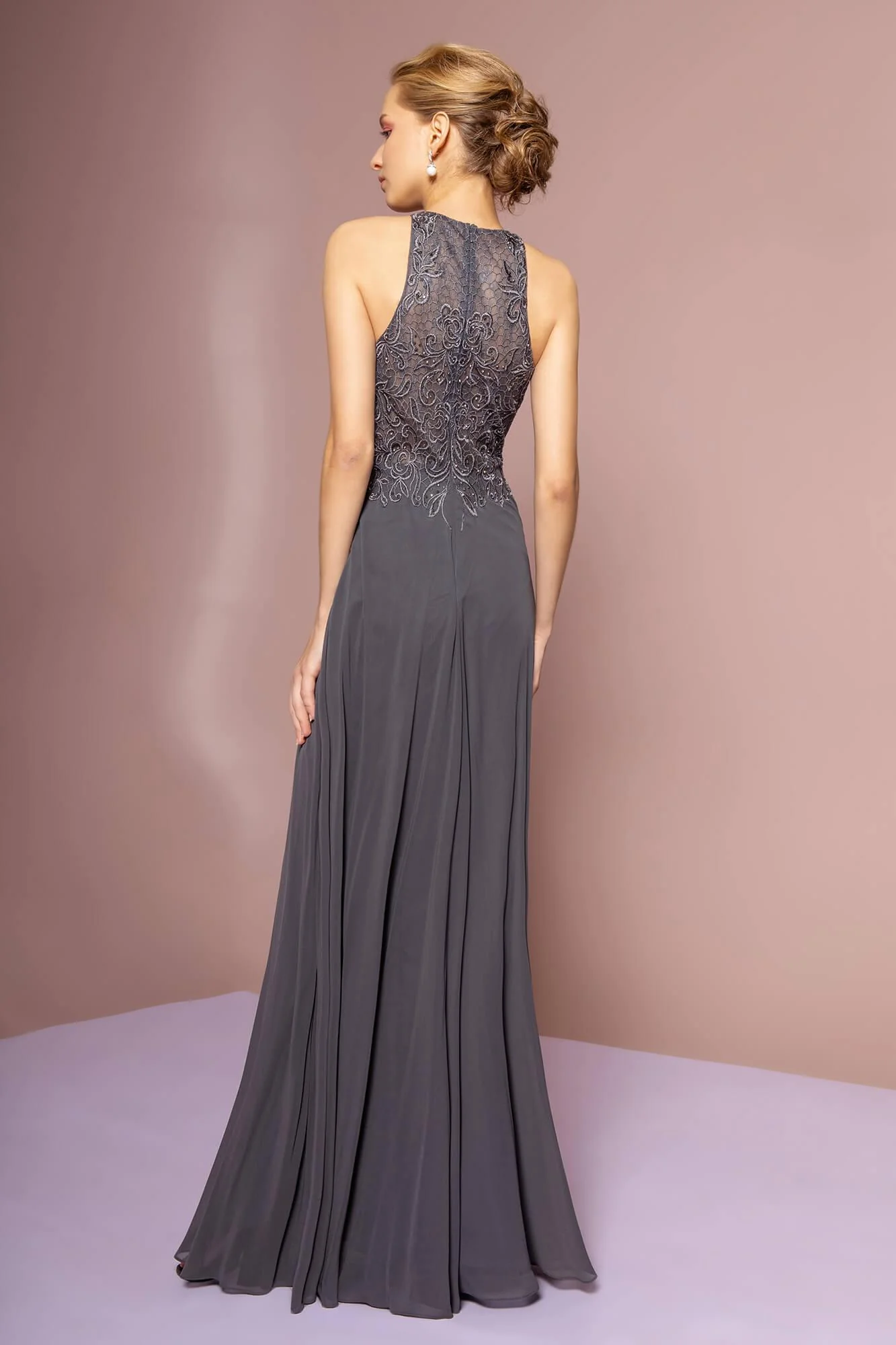Sleeveless Long Prom Gown Formal Dress