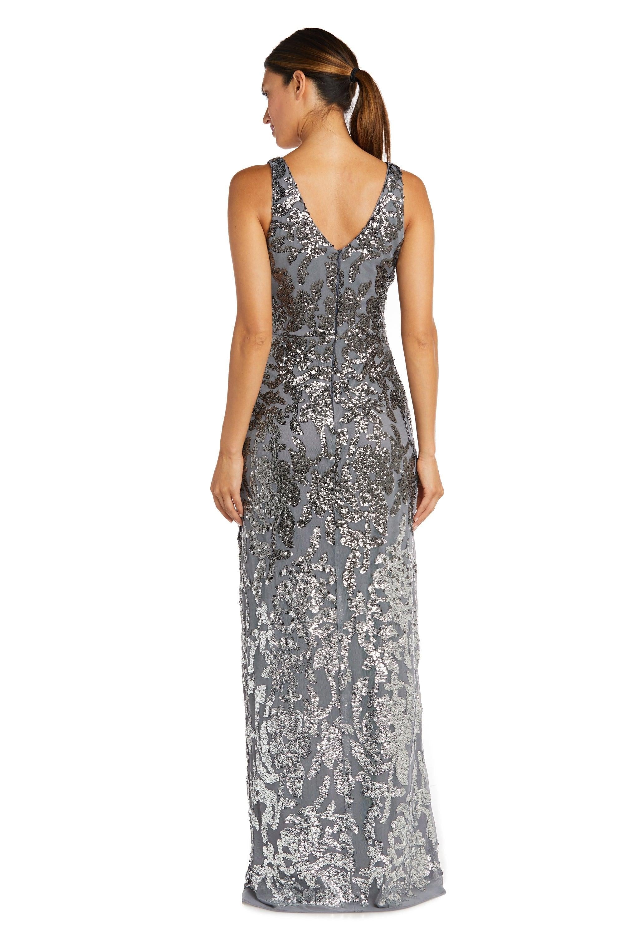 R&M Richards 9131 Long Sleeveless Formal Ombre Gown