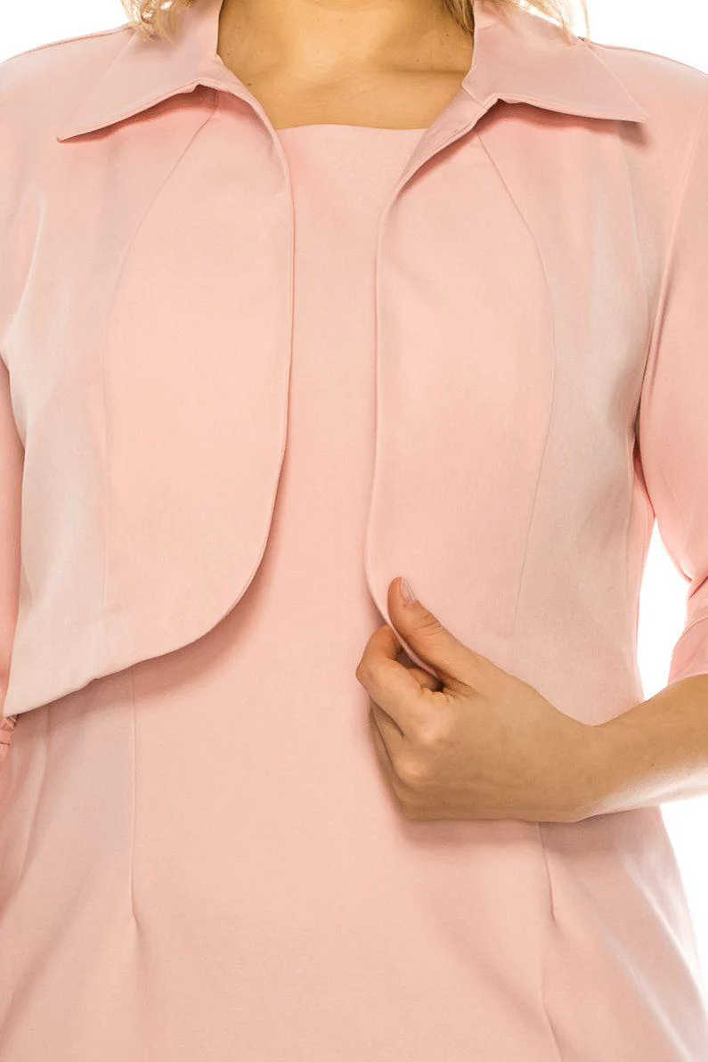 Maya Brooke Short Long Sleeve Jacket Dress 26921X