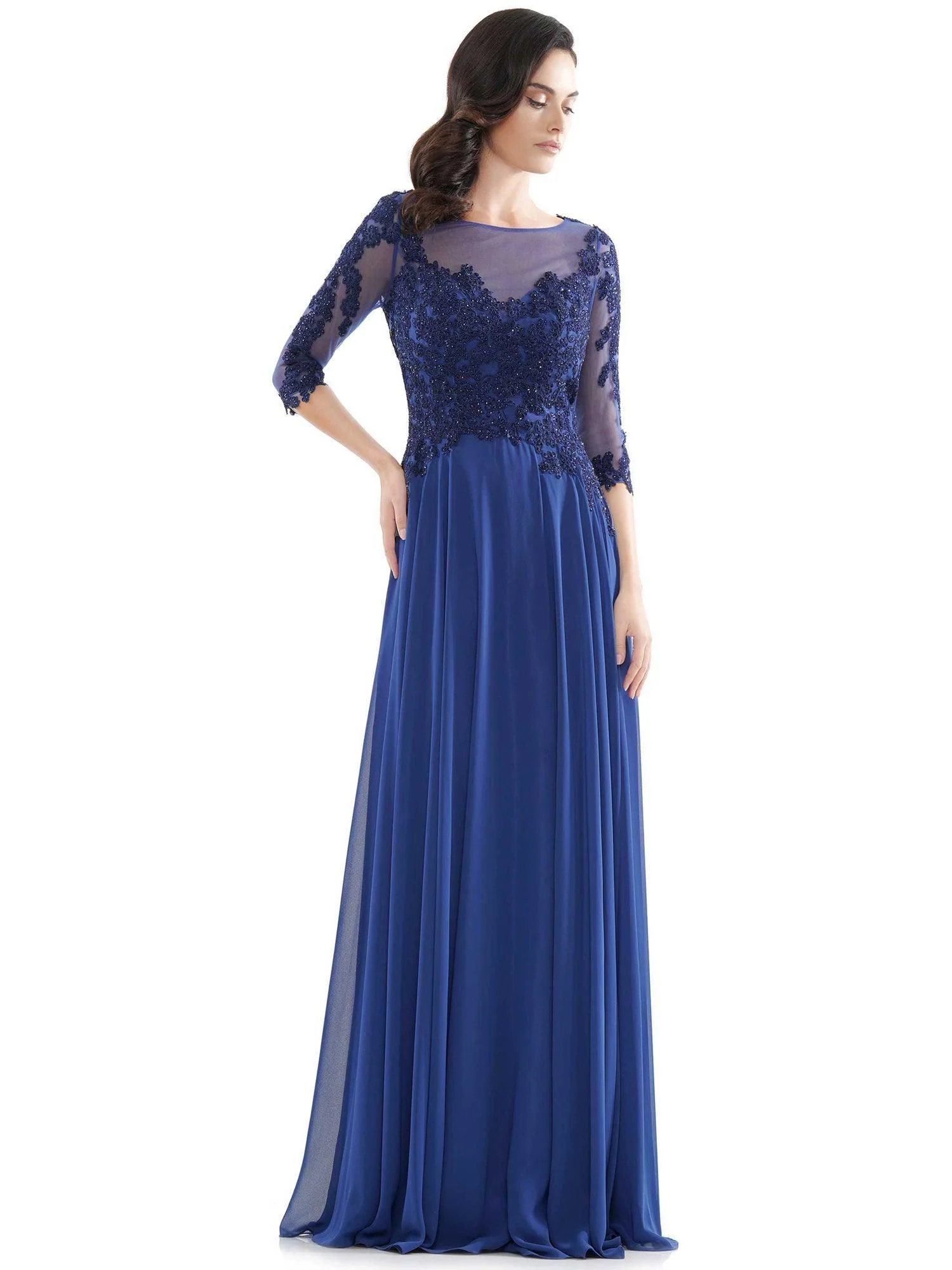 Marsoni Long Long Mother of Bride Chiffon Dress Sale