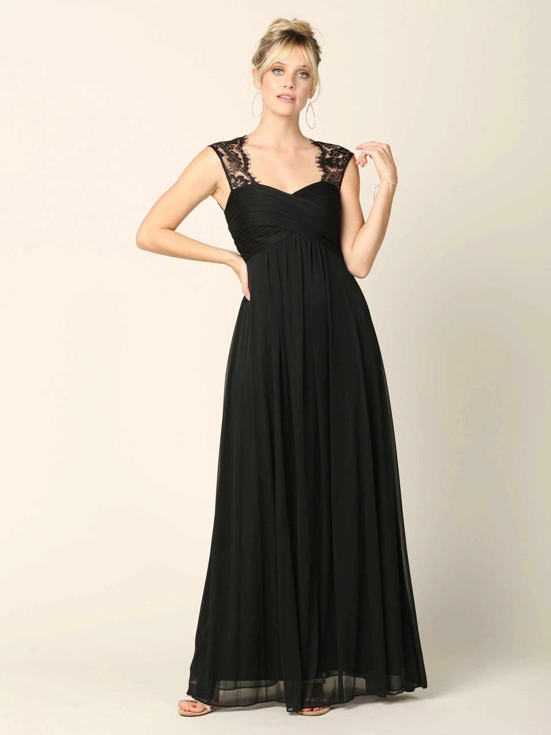 Long Formal Sleeveless Chiffon Bridesmaids Dress