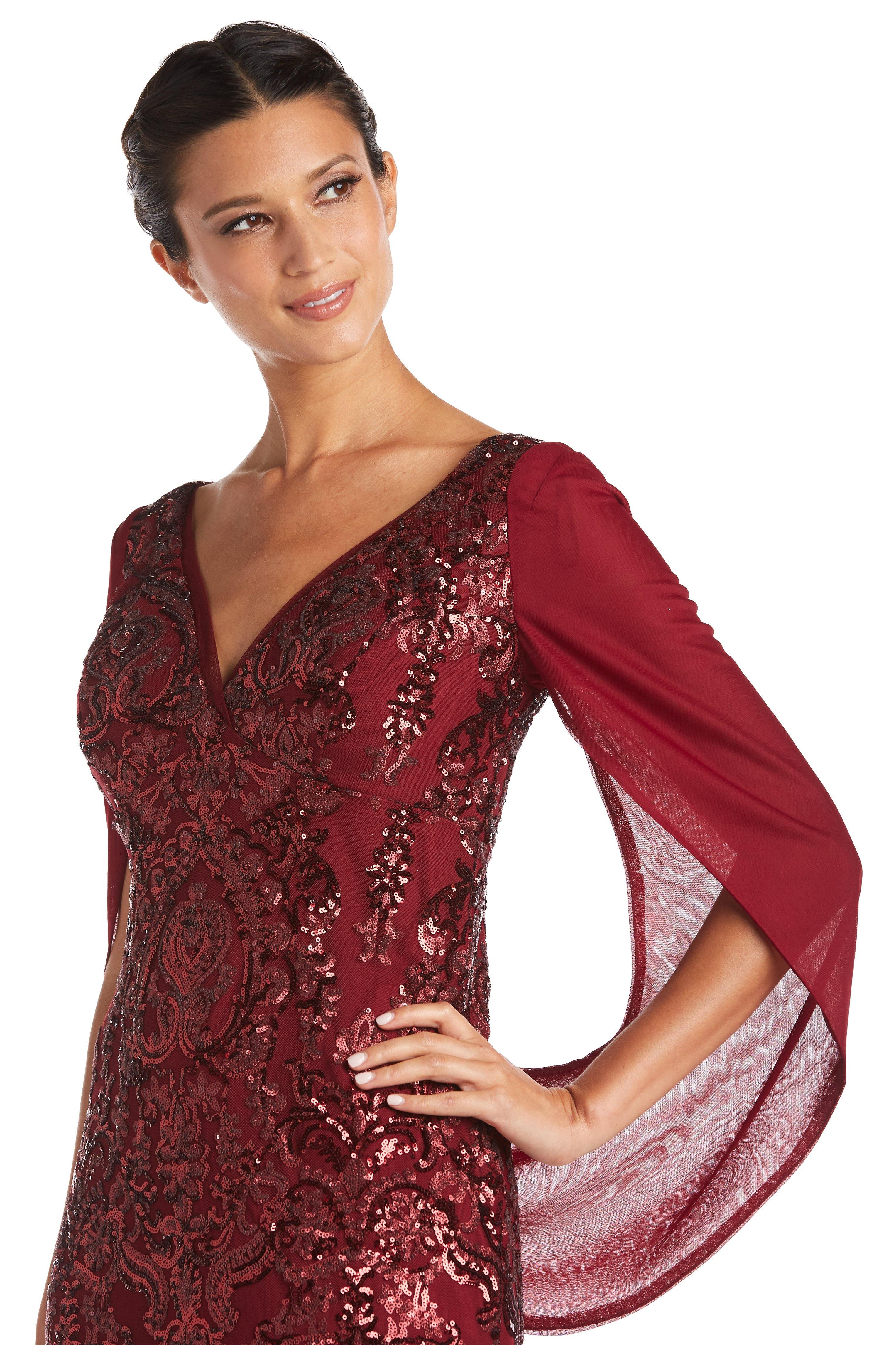 R&M Richards 5909 Long Mother Of The Bride Dress