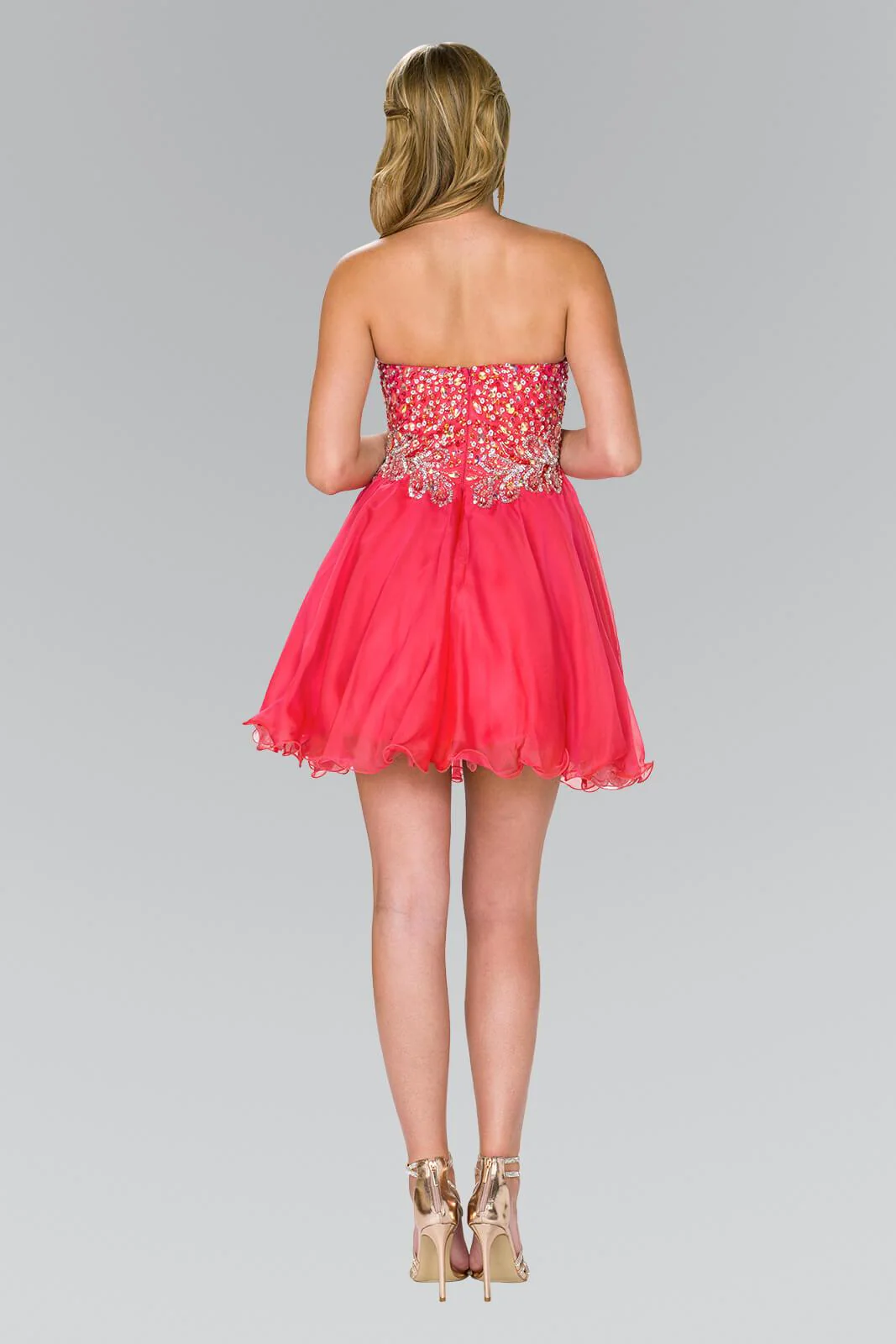 Strapless Prom Short Dress Homecoming