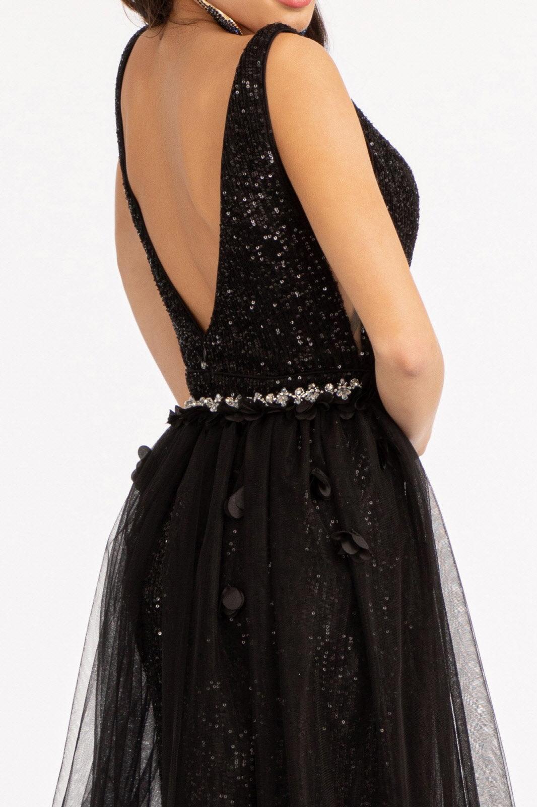 Sequined Sleeveless Long Evening Dress Sale