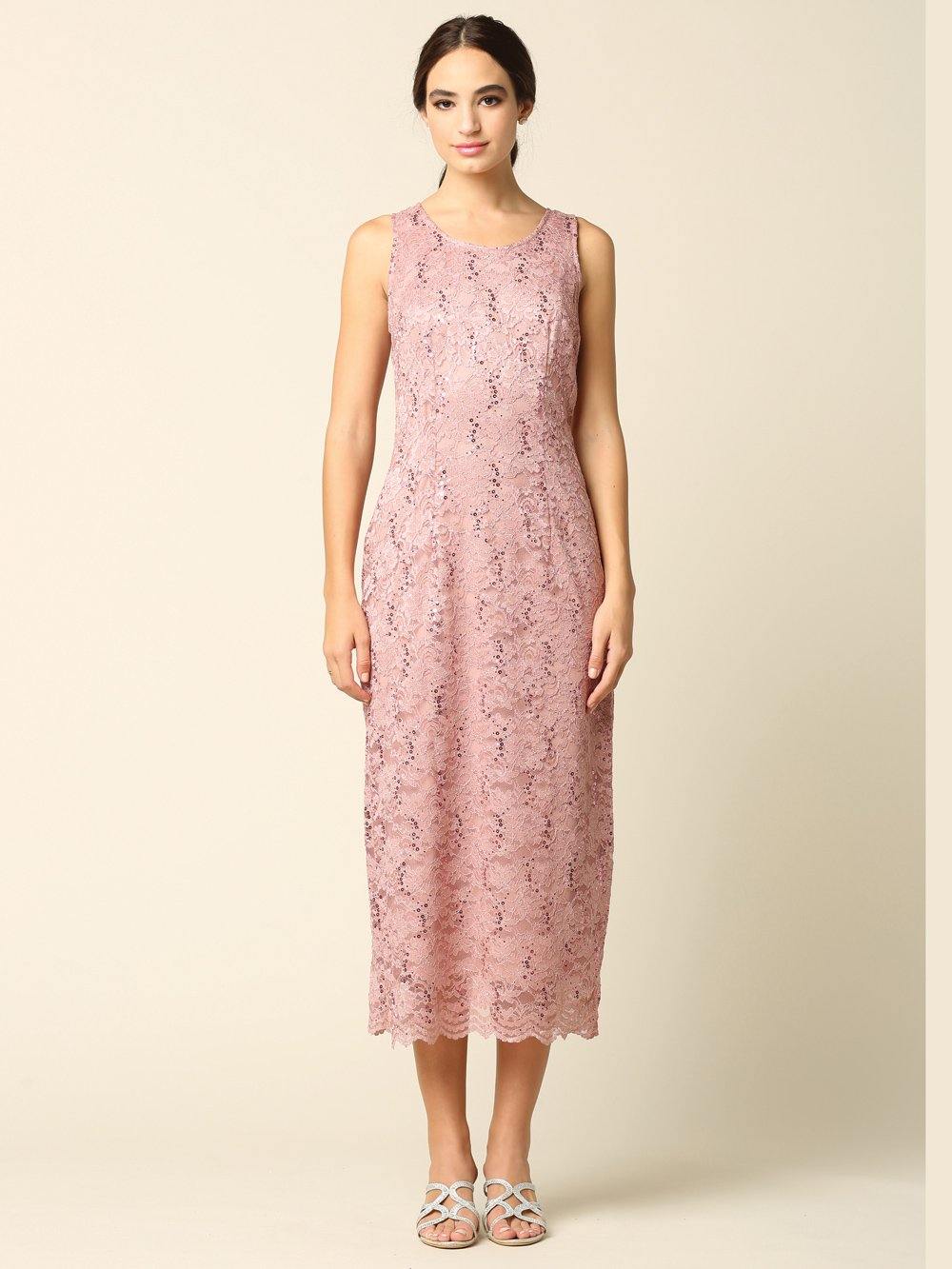 Mother of the Bride Formal Lace Jacket Dress