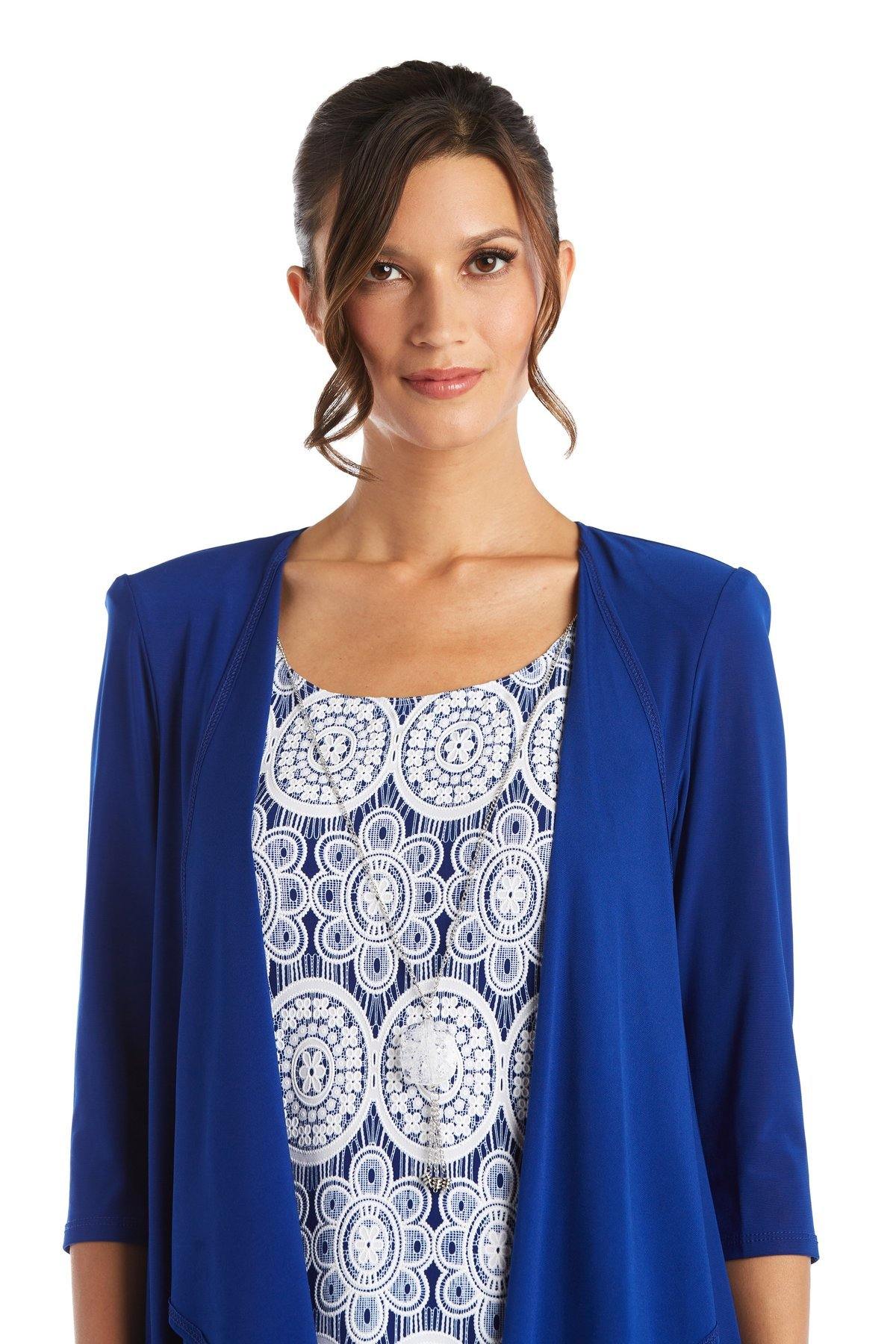 R&M Richards 3277 Short Printed Jacket Dress