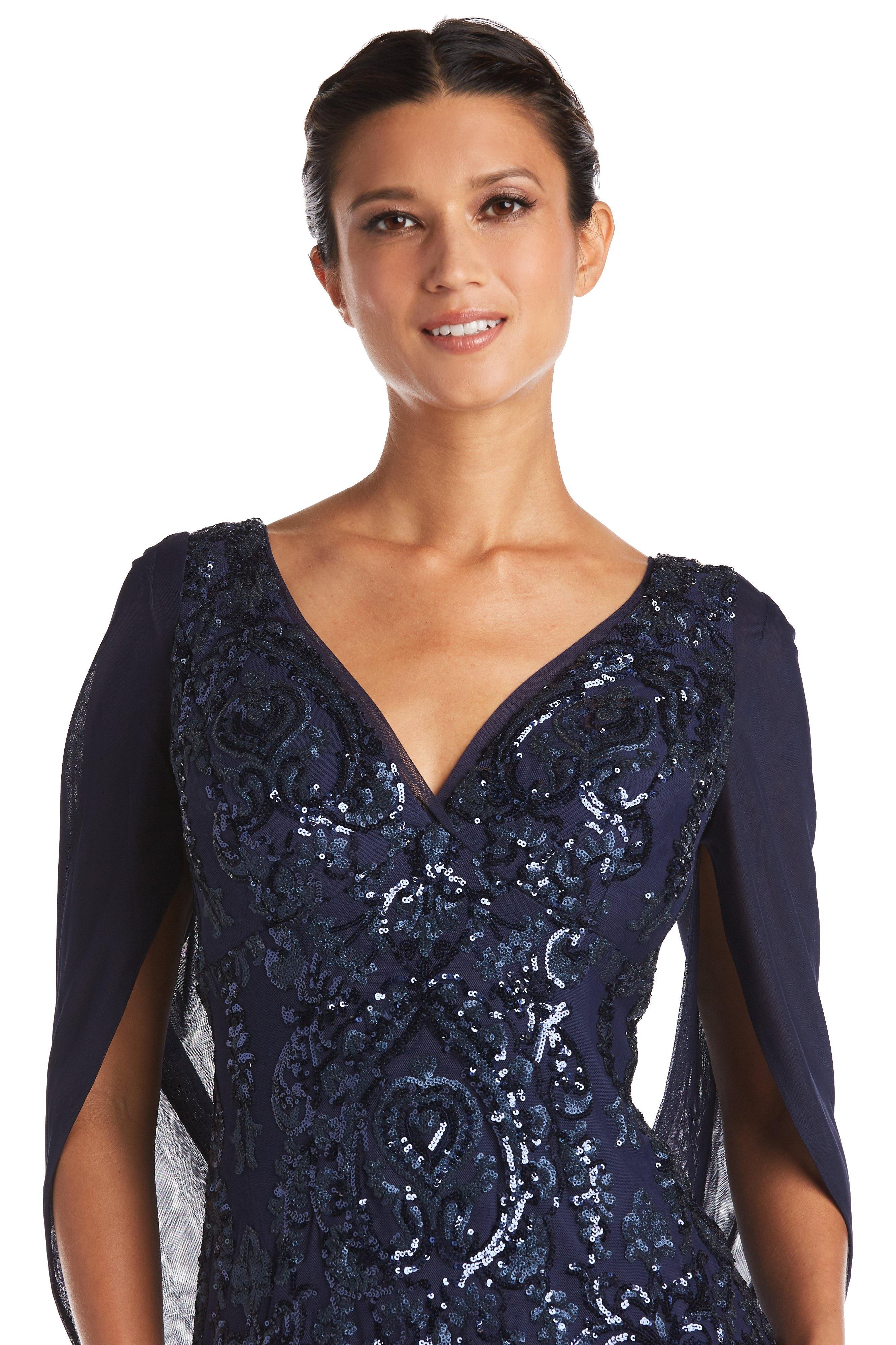 R&M Richards 5909 Long Mother Of The Bride Dress