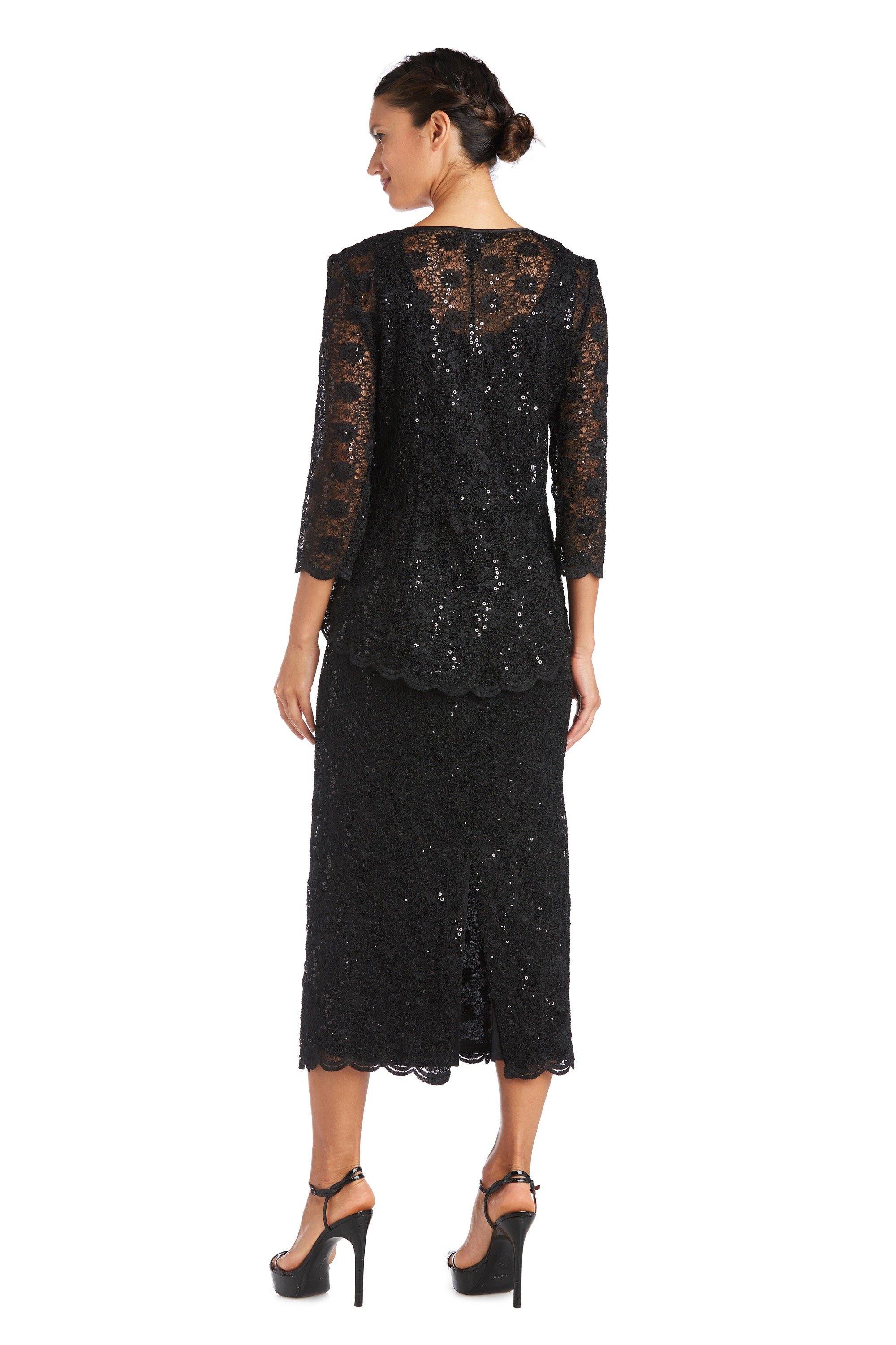 R&M Richards 7295 Long Mother Of The Bride Jacket Dress