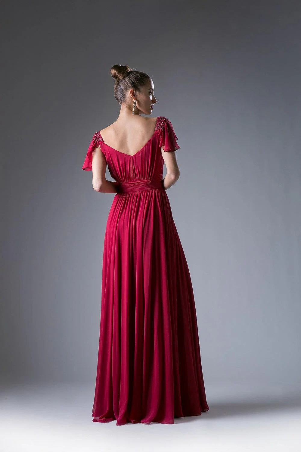 Cinderella Divine CD1002 Long Formal Dress Empire Waist Chiffon