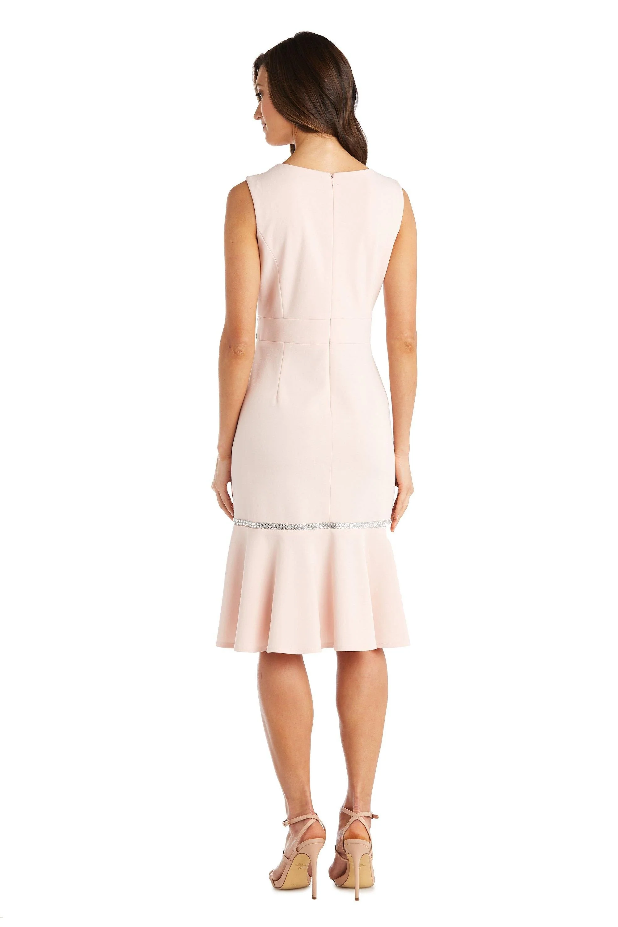 R&M Richards 5619 Formal Fishtail Sleeveless Short Dress