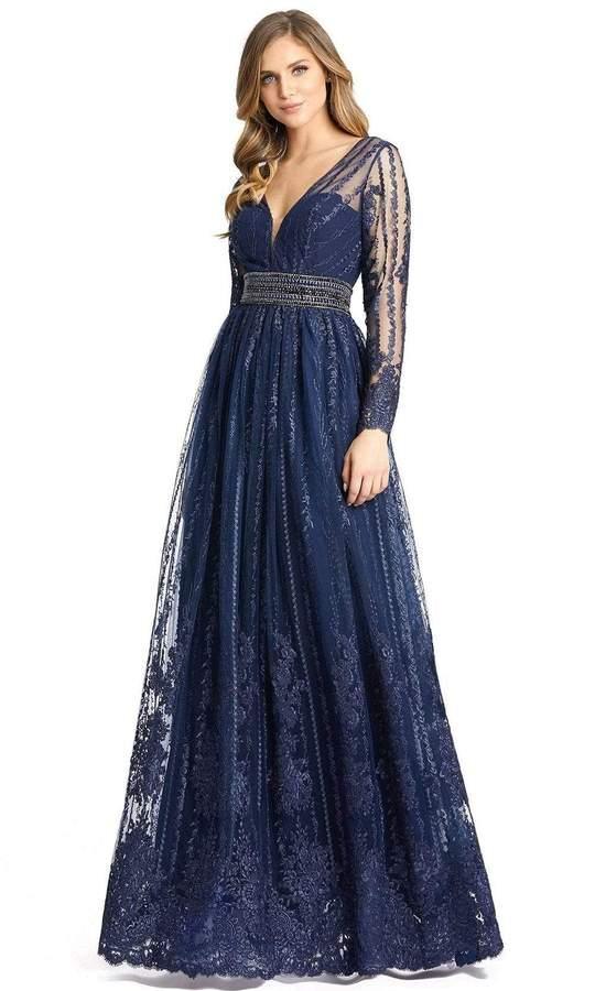 Mac Duggal Formal Long Sleeve Evening Dress Sale