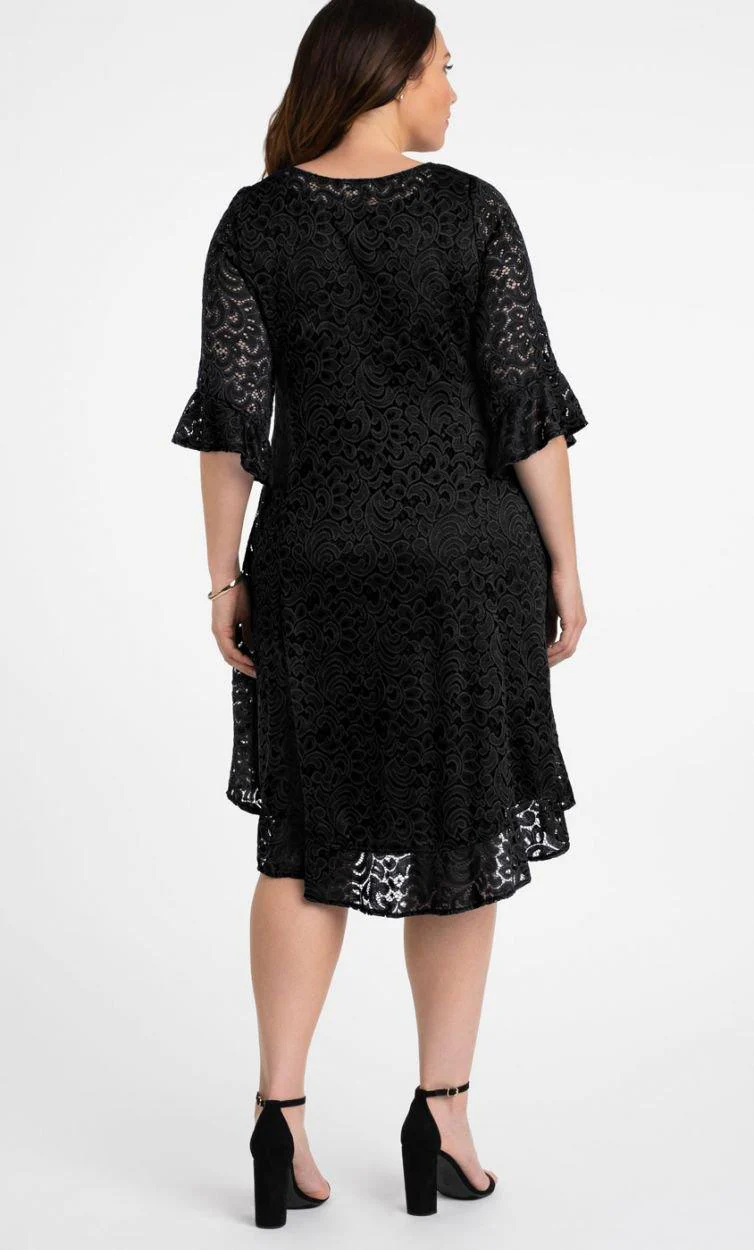 Kiyonna Short Lace Dress Formal Cocktail