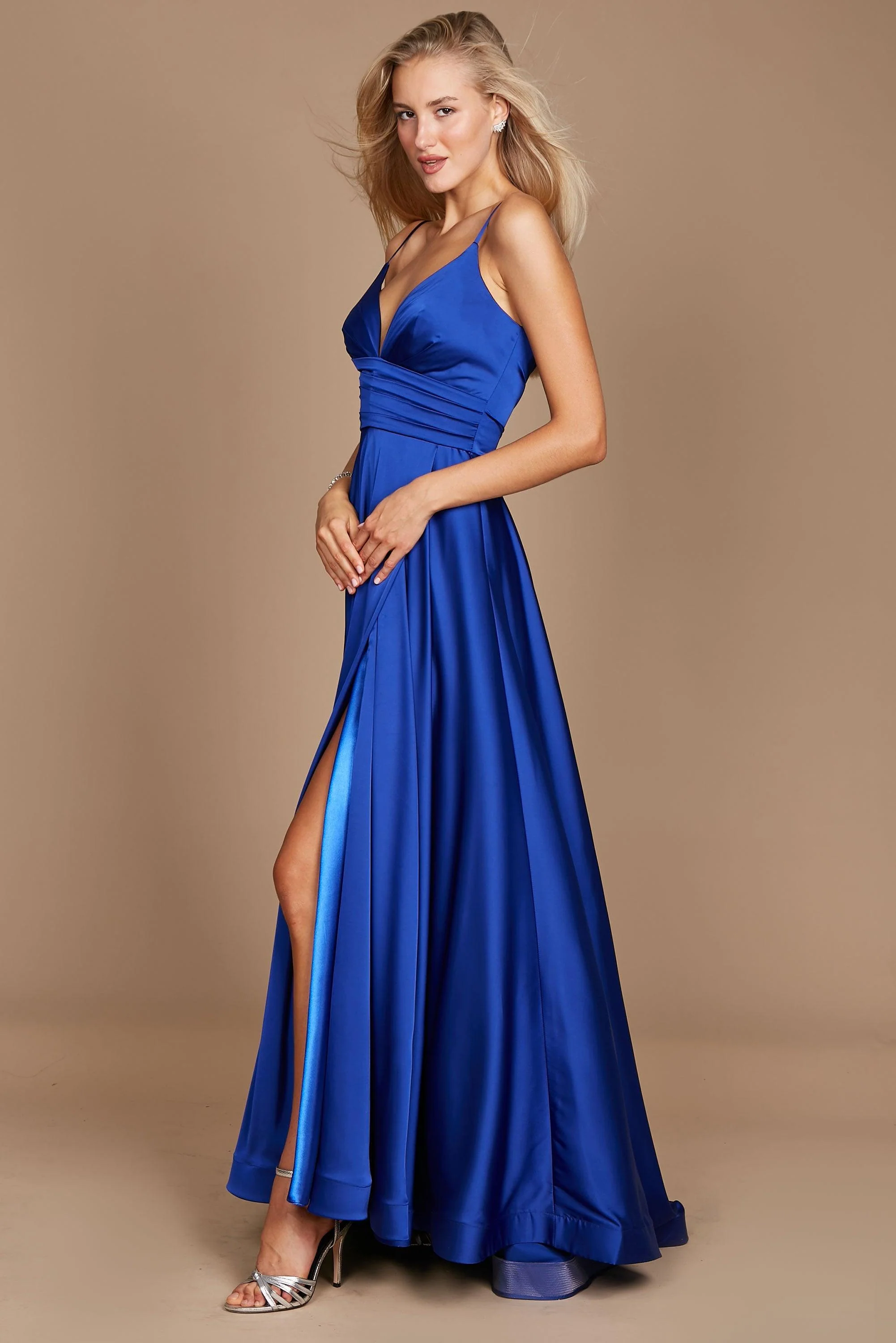 Dylan & Davids Long Spaghetti Strap Prom Formal Gown