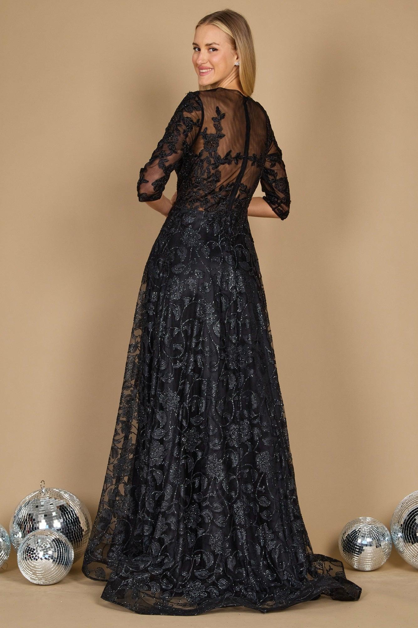 Dylan & Davids Long Formal Lace Evening Dress
