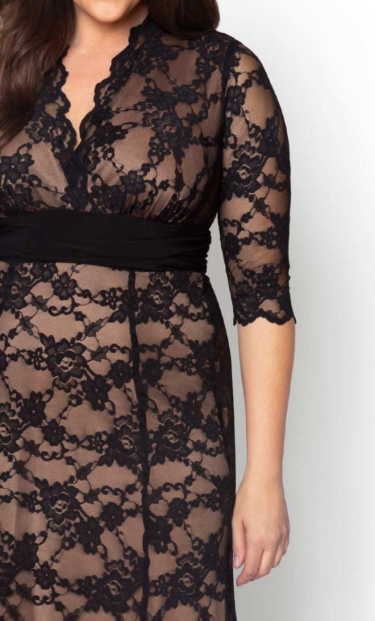 Kiyonna Screen Siren Lace Long Dress