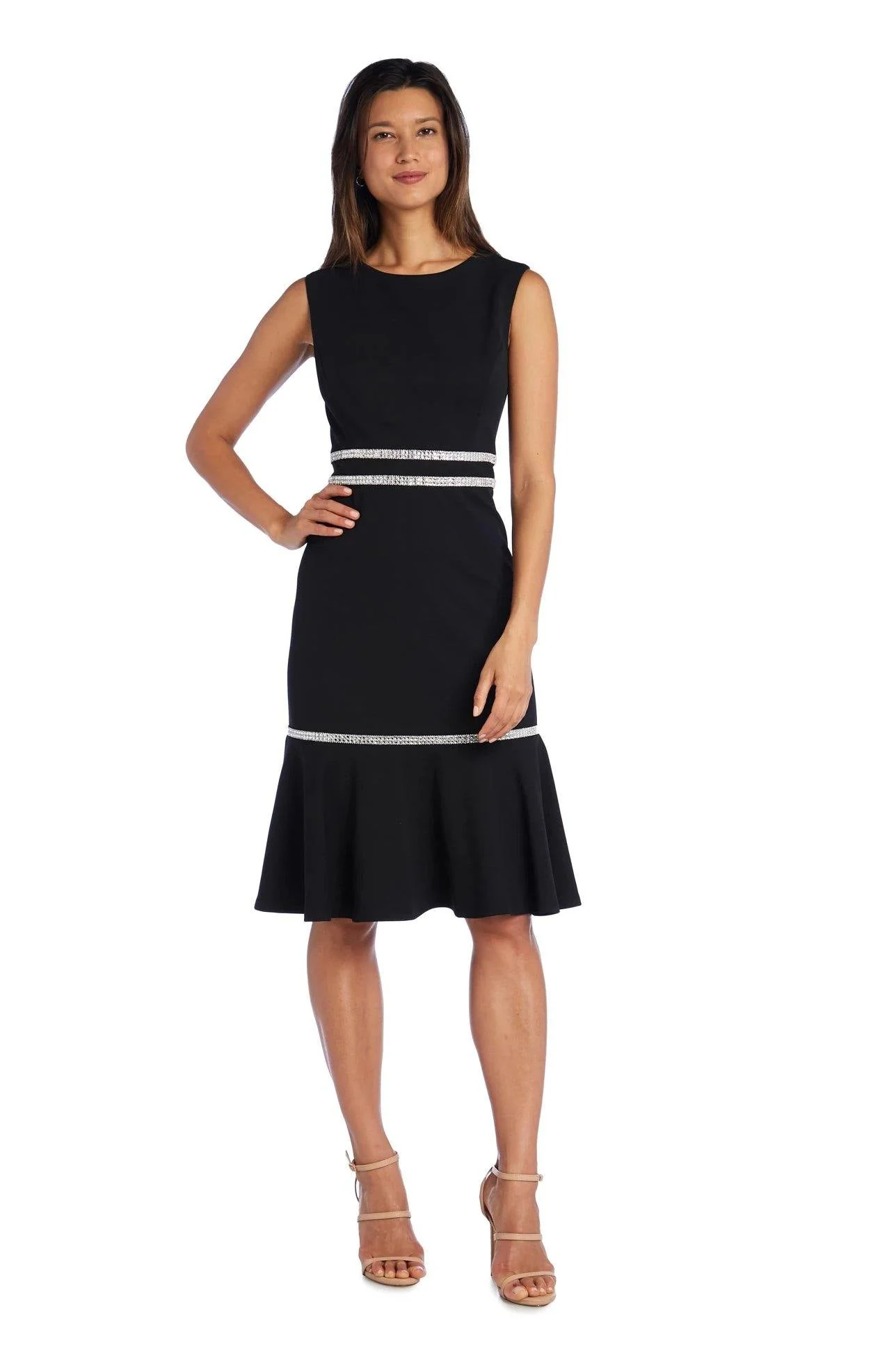 R&M Richards 5619 Formal Fishtail Sleeveless Short Dress