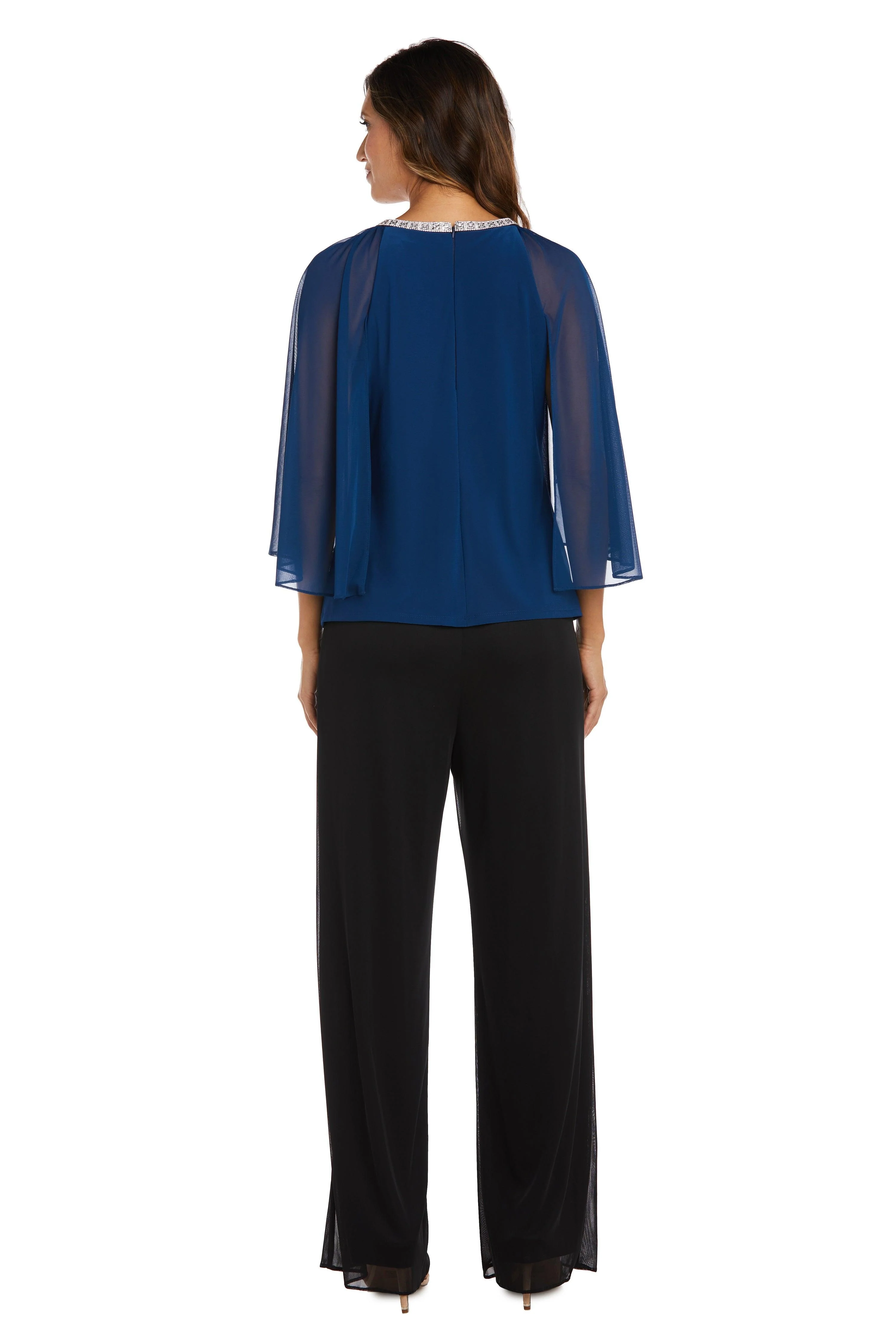 R&M Richards 9144 Formal Chiffon Capelet Top