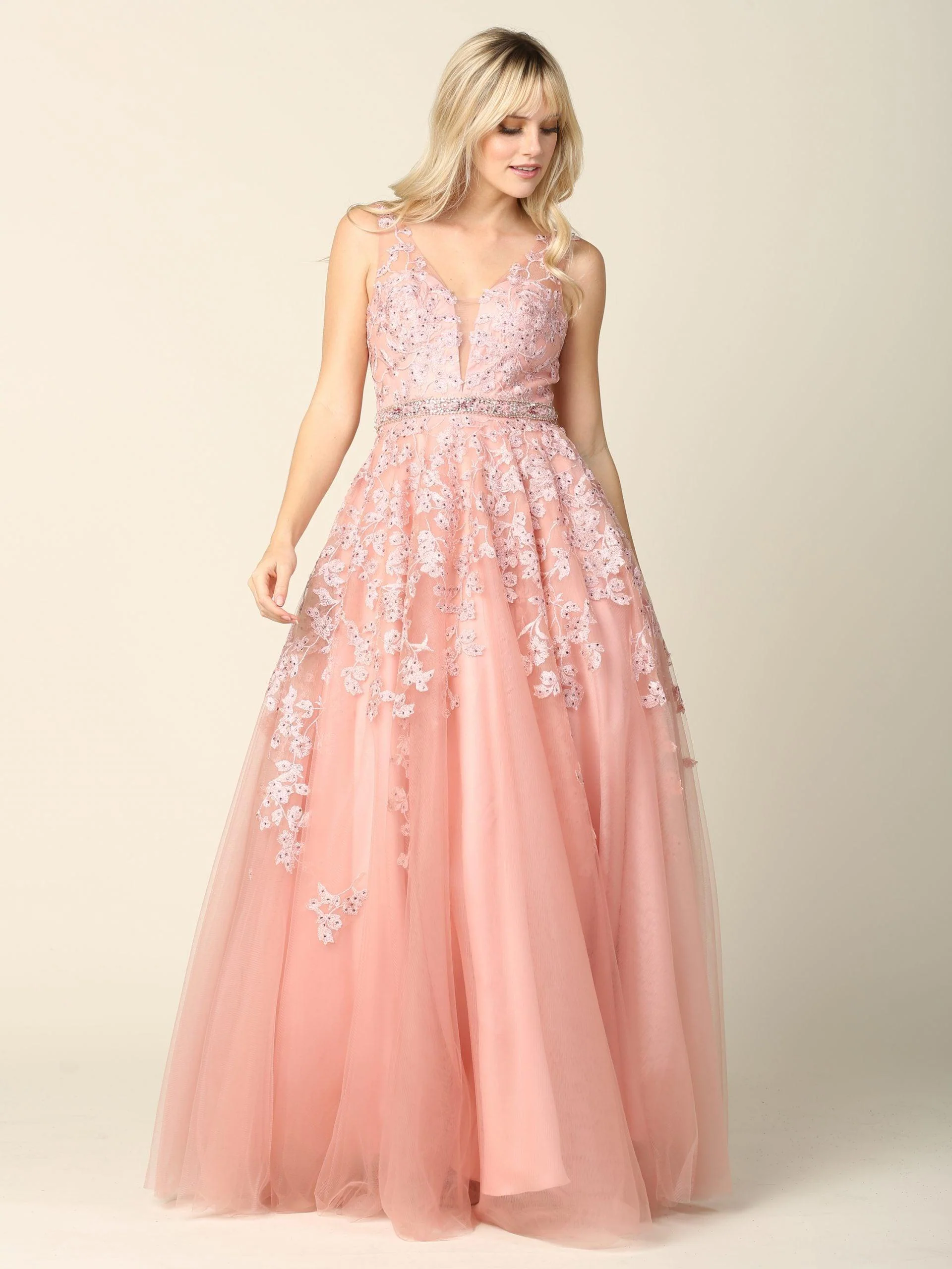 Long Formal Sleeveless Prom Ball Gown Sale