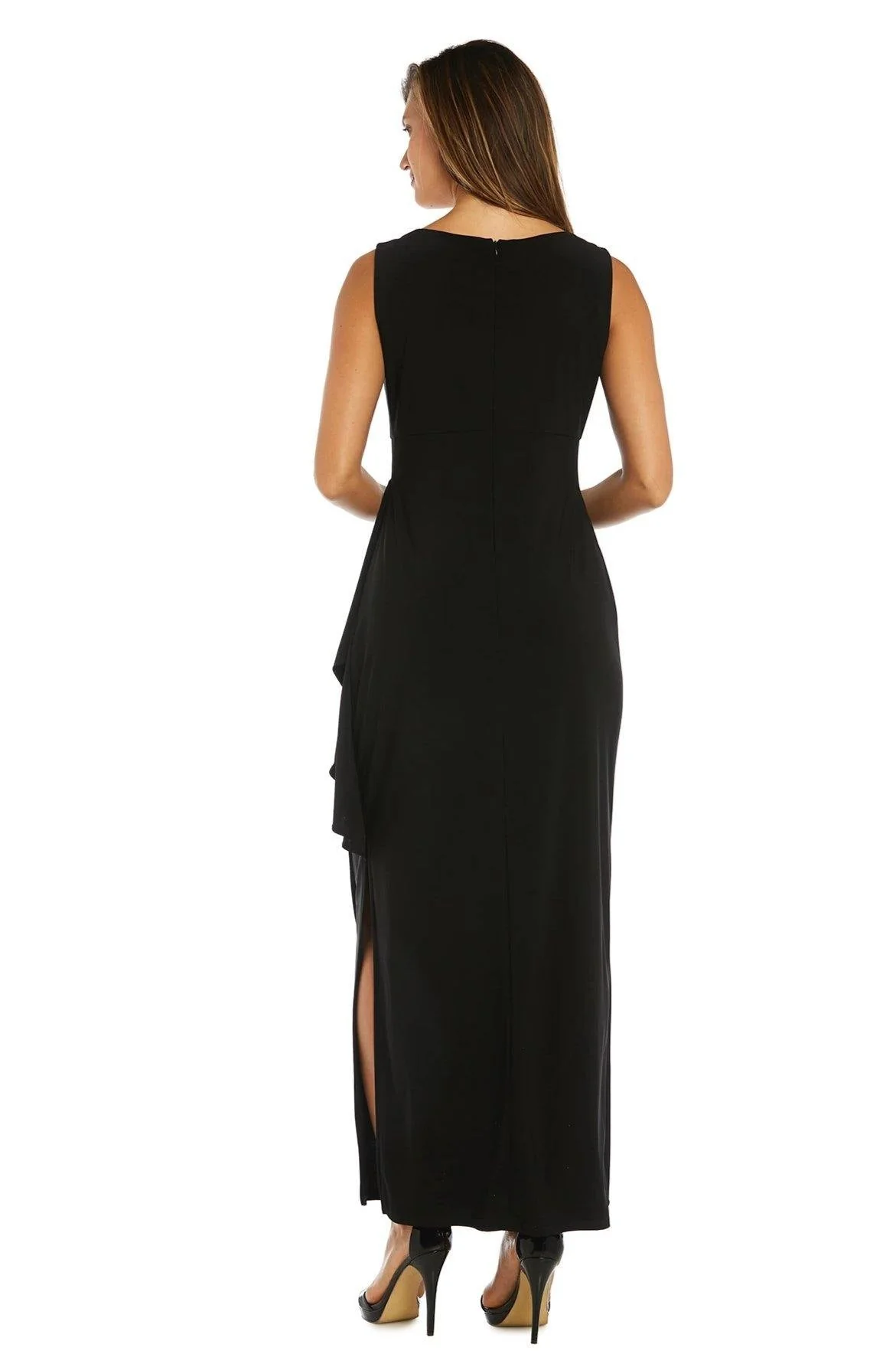 R&M Richards 3808 Evening Gown And Cropped Jacket Set