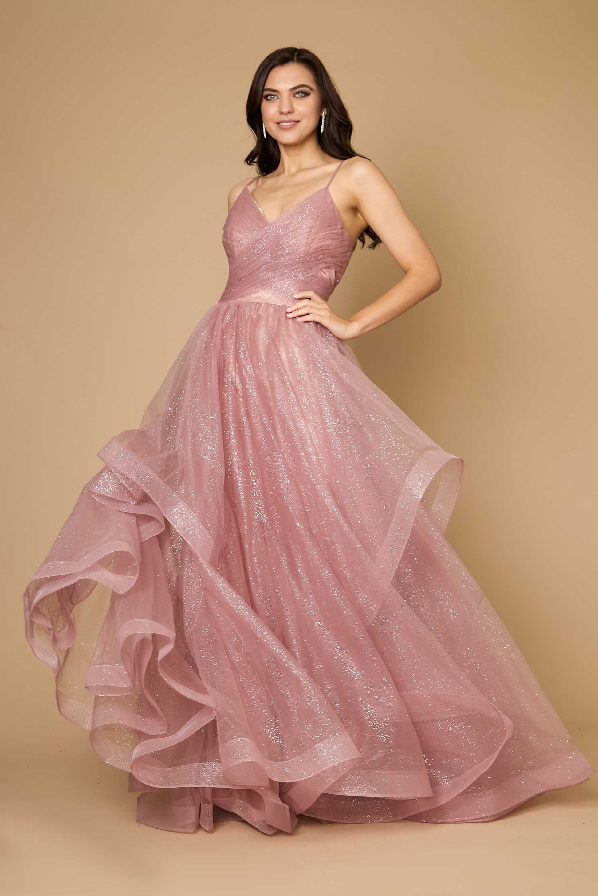 Dylan & Davids Sparkling Long Formal Ball Gown