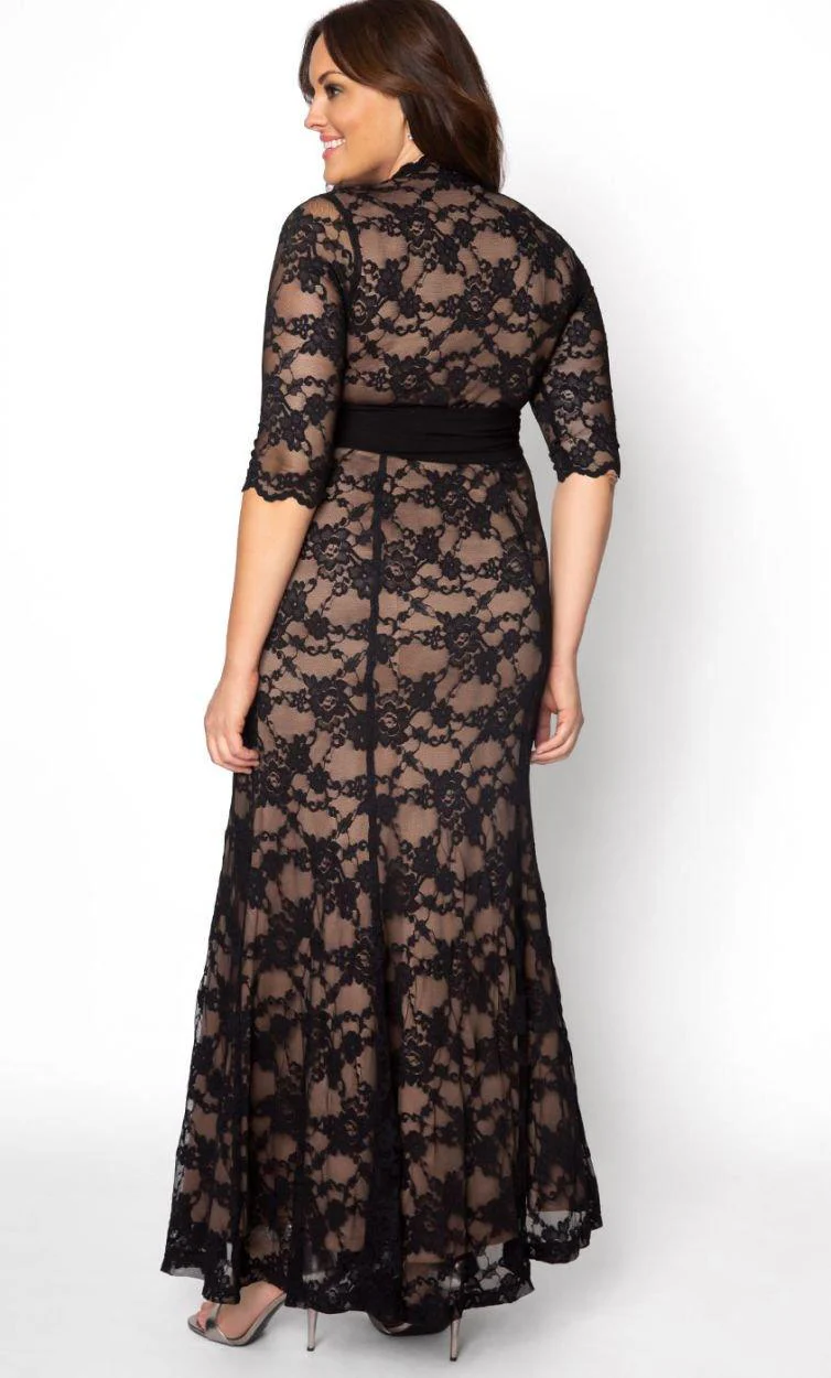 Kiyonna Screen Siren Lace Long Dress