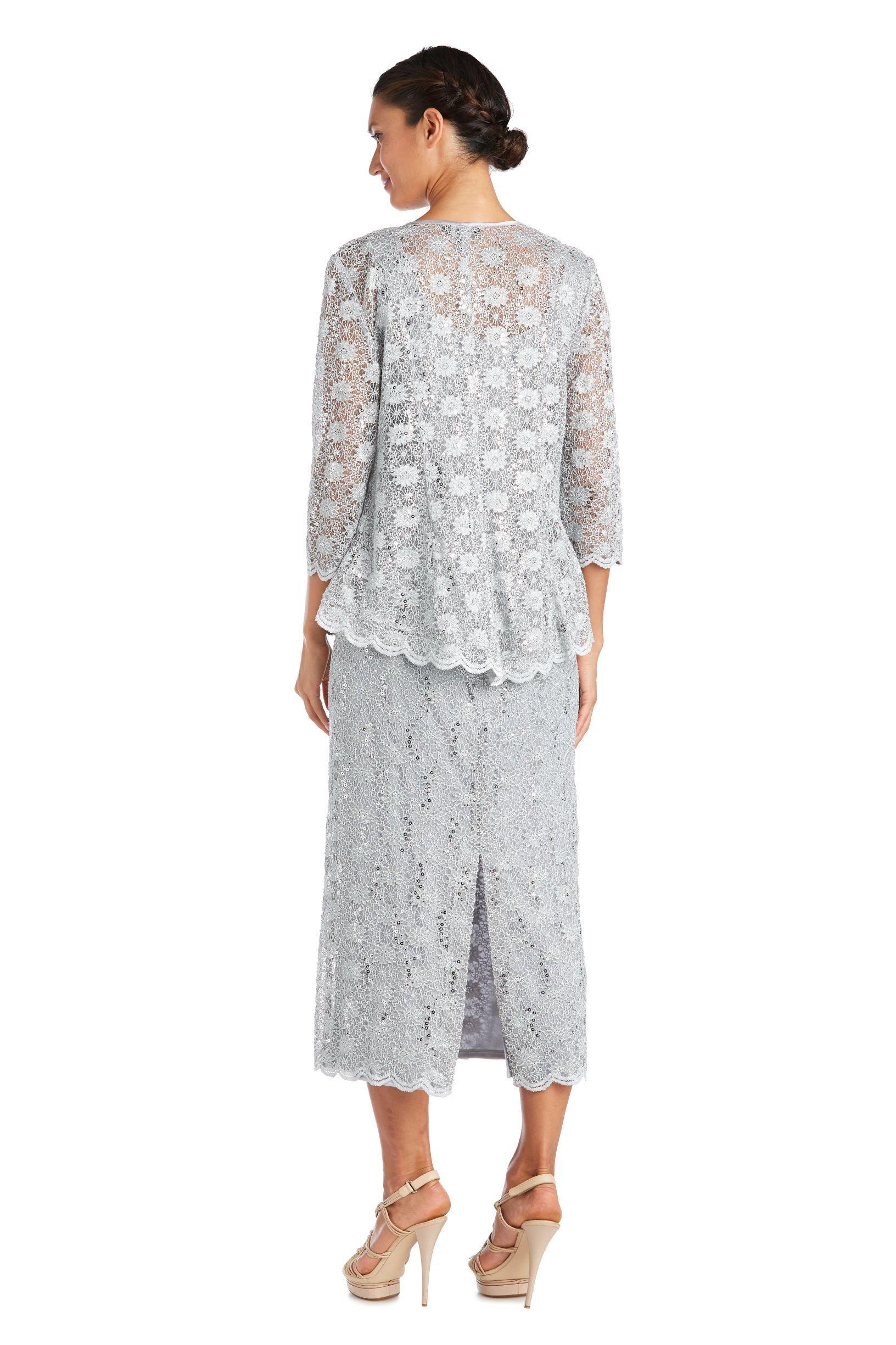 R&M Richards 7295 Long Mother Of The Bride Jacket Dress