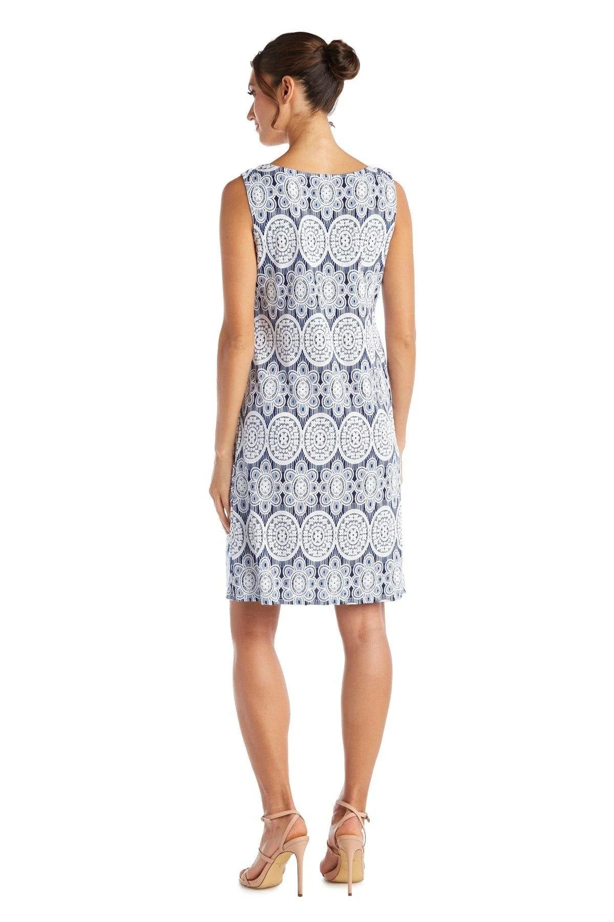 R&M Richards 3277 Short Printed Jacket Dress