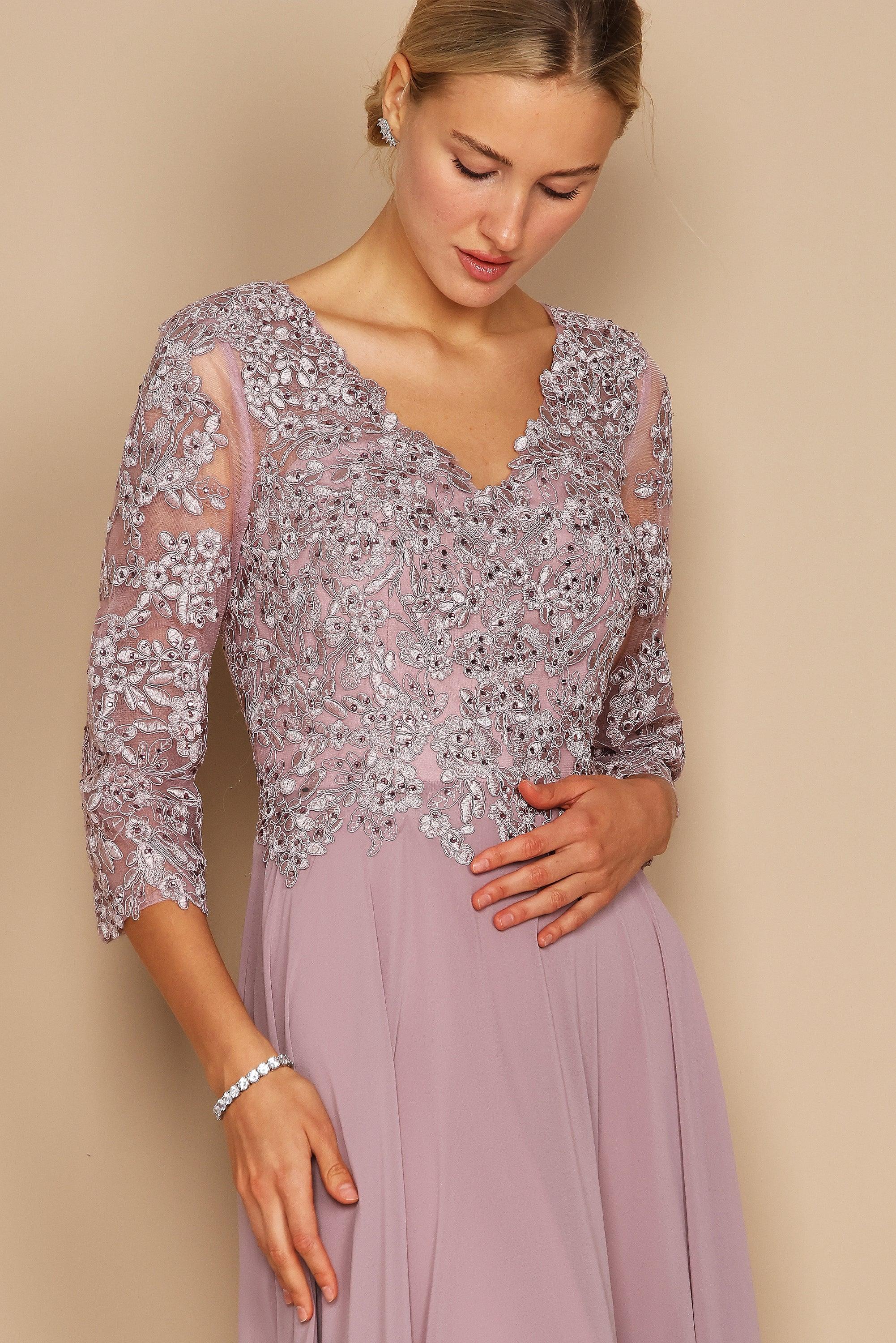 Dylan & Davids Long Formal Mother of the Bride Dress