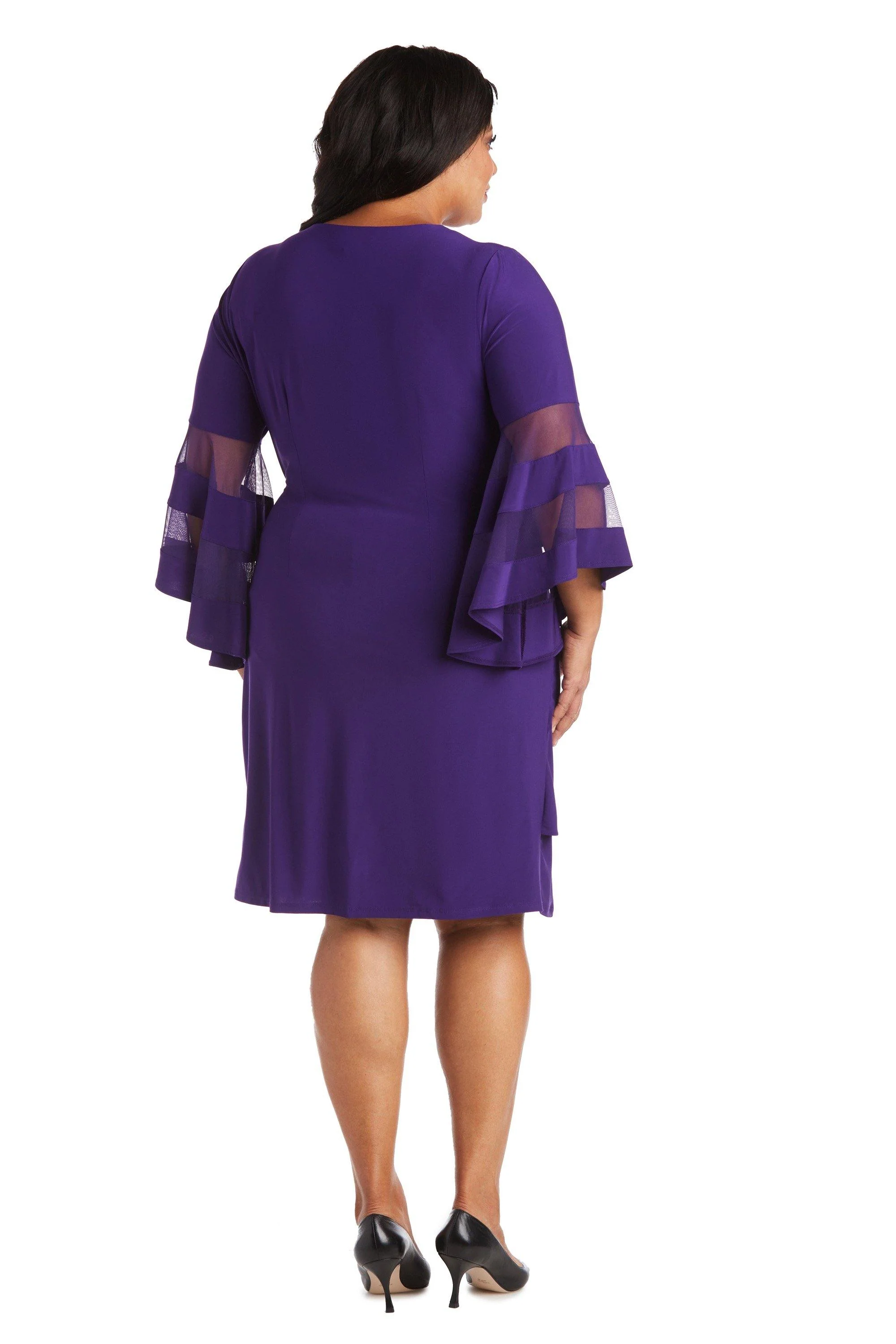 R&M Richards 3561W Short Mother Of The Bride Dress