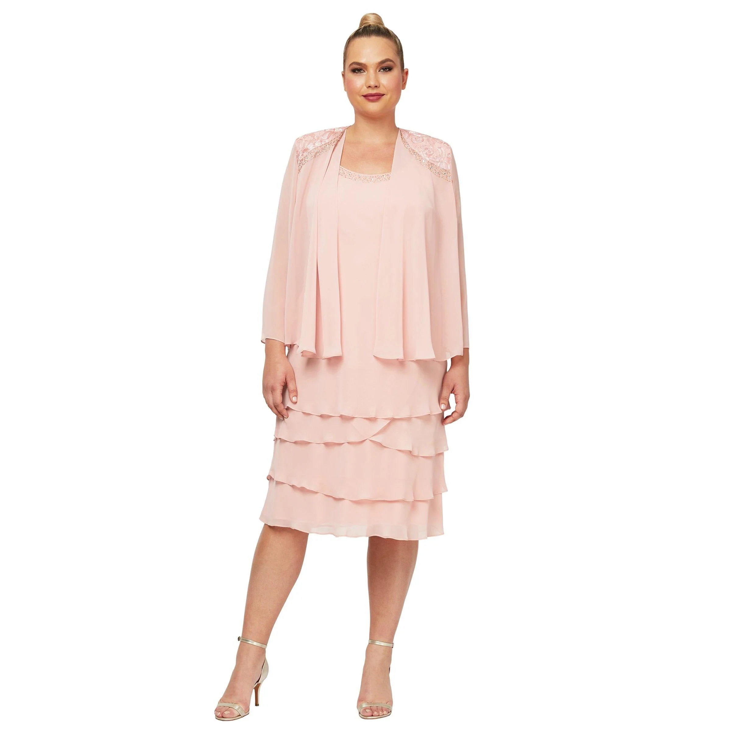 SL Fashions 622372 Short Mother of the Bride Dress