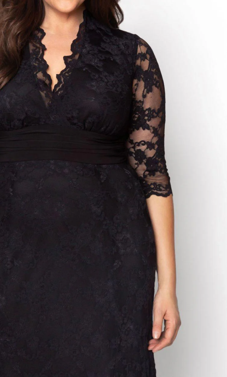 Kiyonna Screen Siren Lace Long Dress