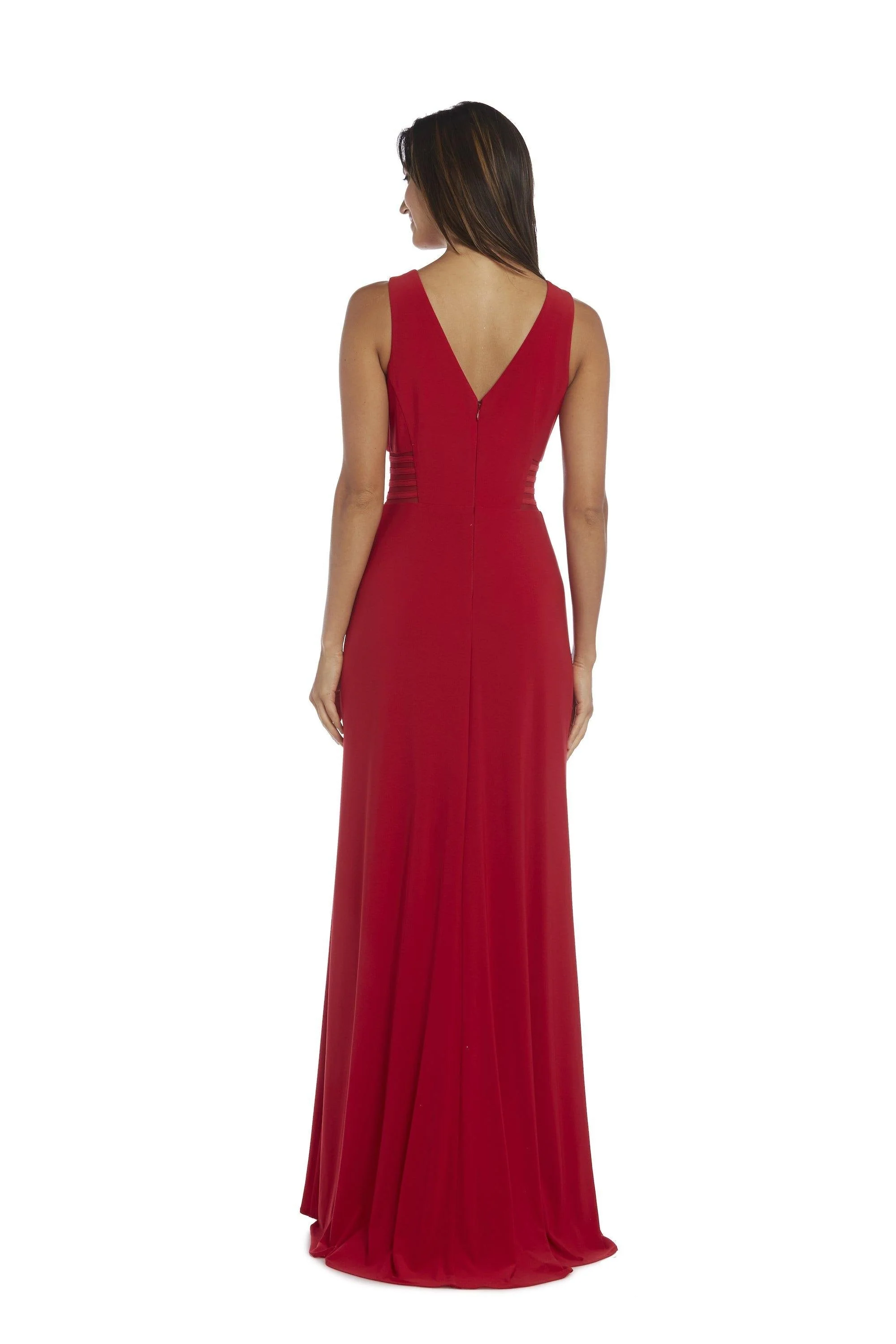 Morgan & Co 12173 Long Glitter Lace Formal Dress