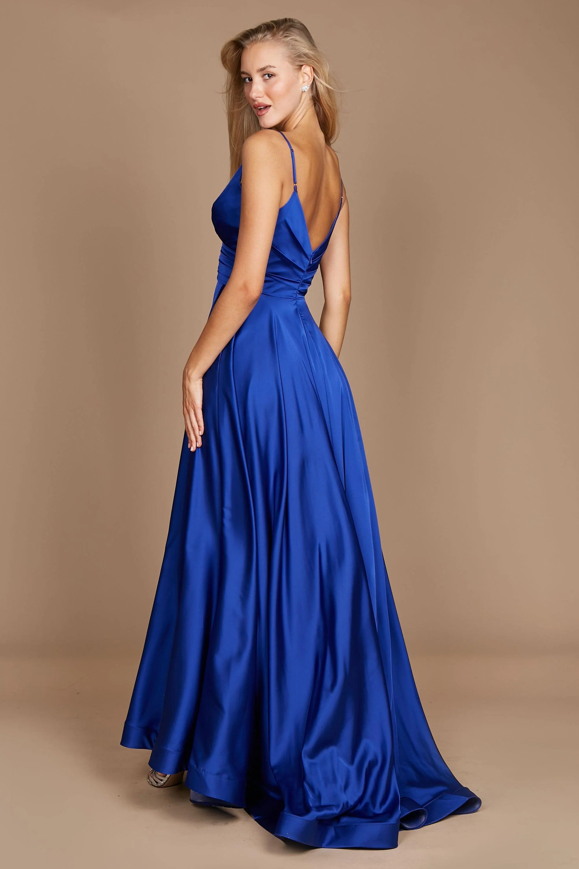 Dylan & Davids Long Spaghetti Strap Prom Formal Gown