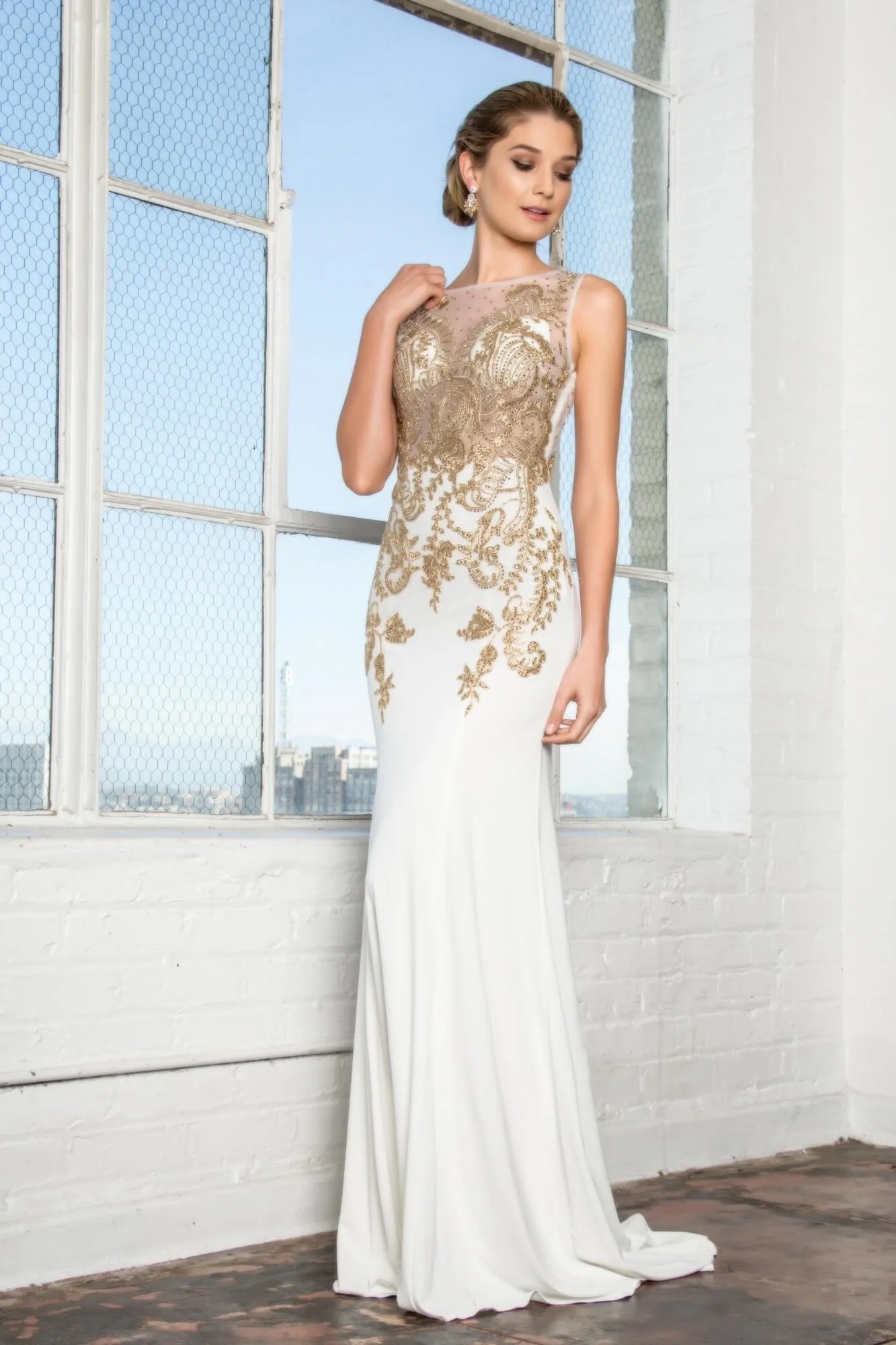 Sleeveless Long Formal Prom Dress Sale