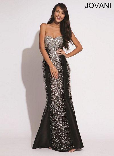 Jovani 91151 Strapless Long Mermaid Gown