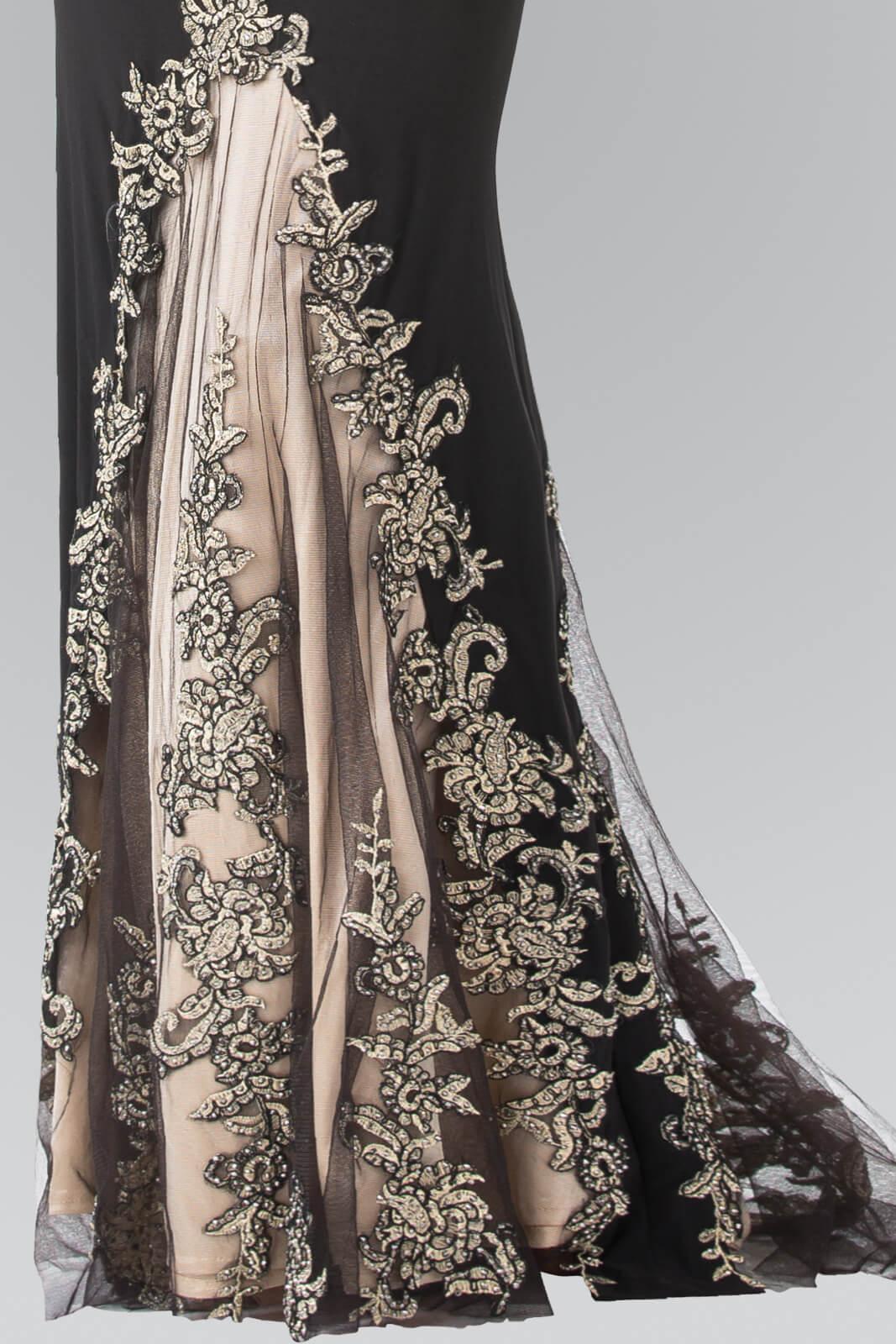 Black M Long Formal Fitted Prom Dress Evening Gown Sale