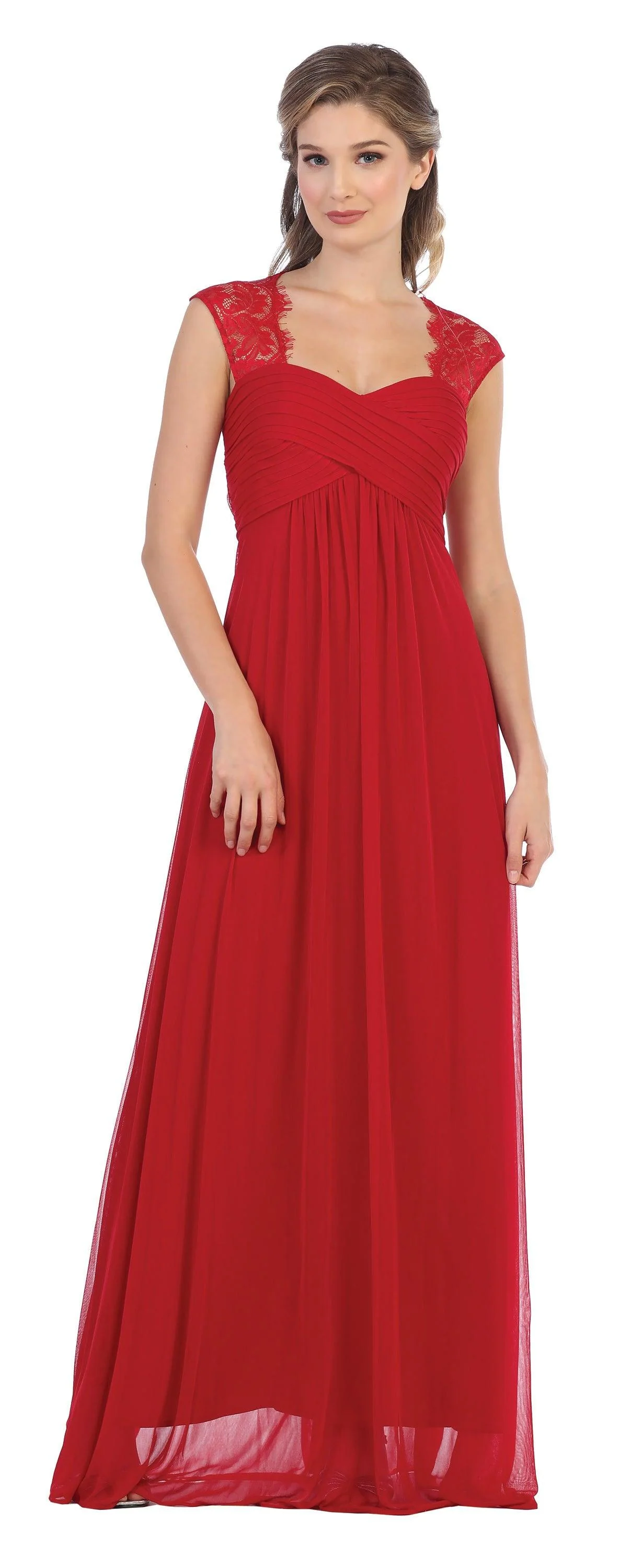 Long Formal Sleeveless Chiffon Bridesmaids Dress