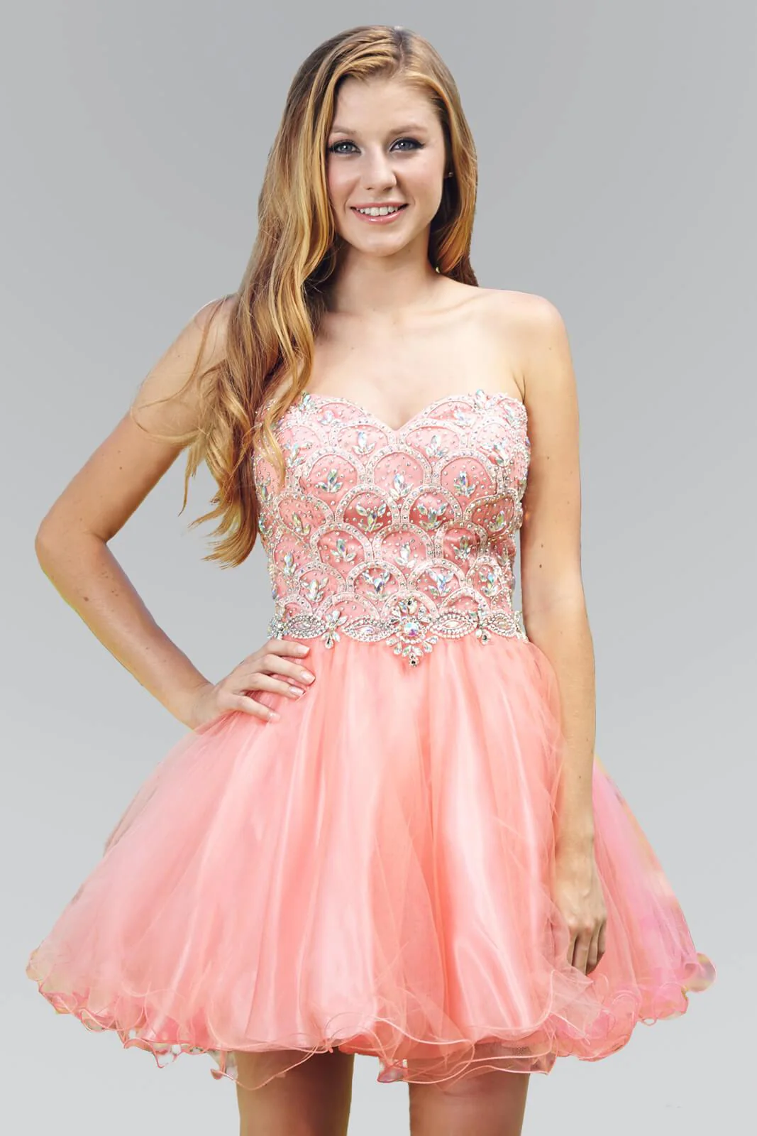 Strapless Short Prom Dress Homecoming